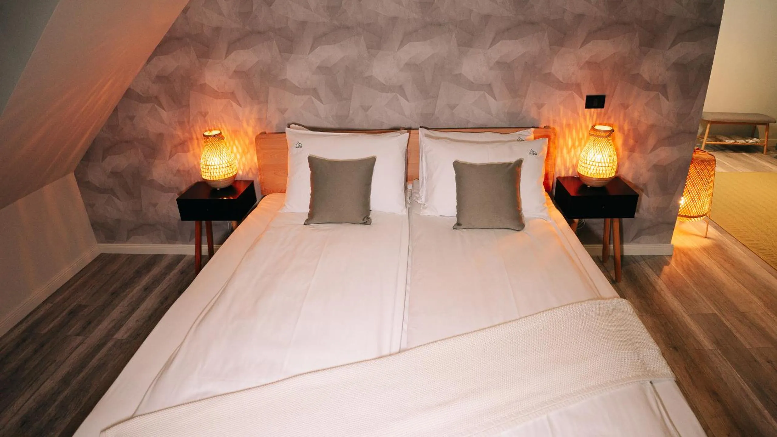 Bedroom, Bed in Nature Nest Bran - Adults Only