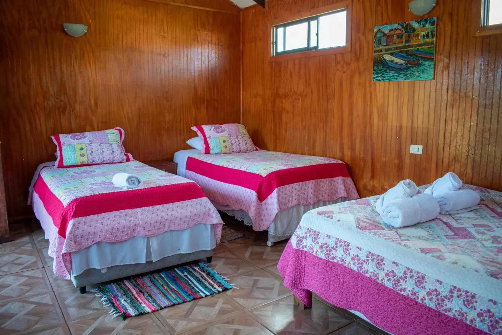 Quadruple Room with Garden View in KeuhenuaEcoHostal Quadruple Room with Garden View in KeuhenuaEcoHostal