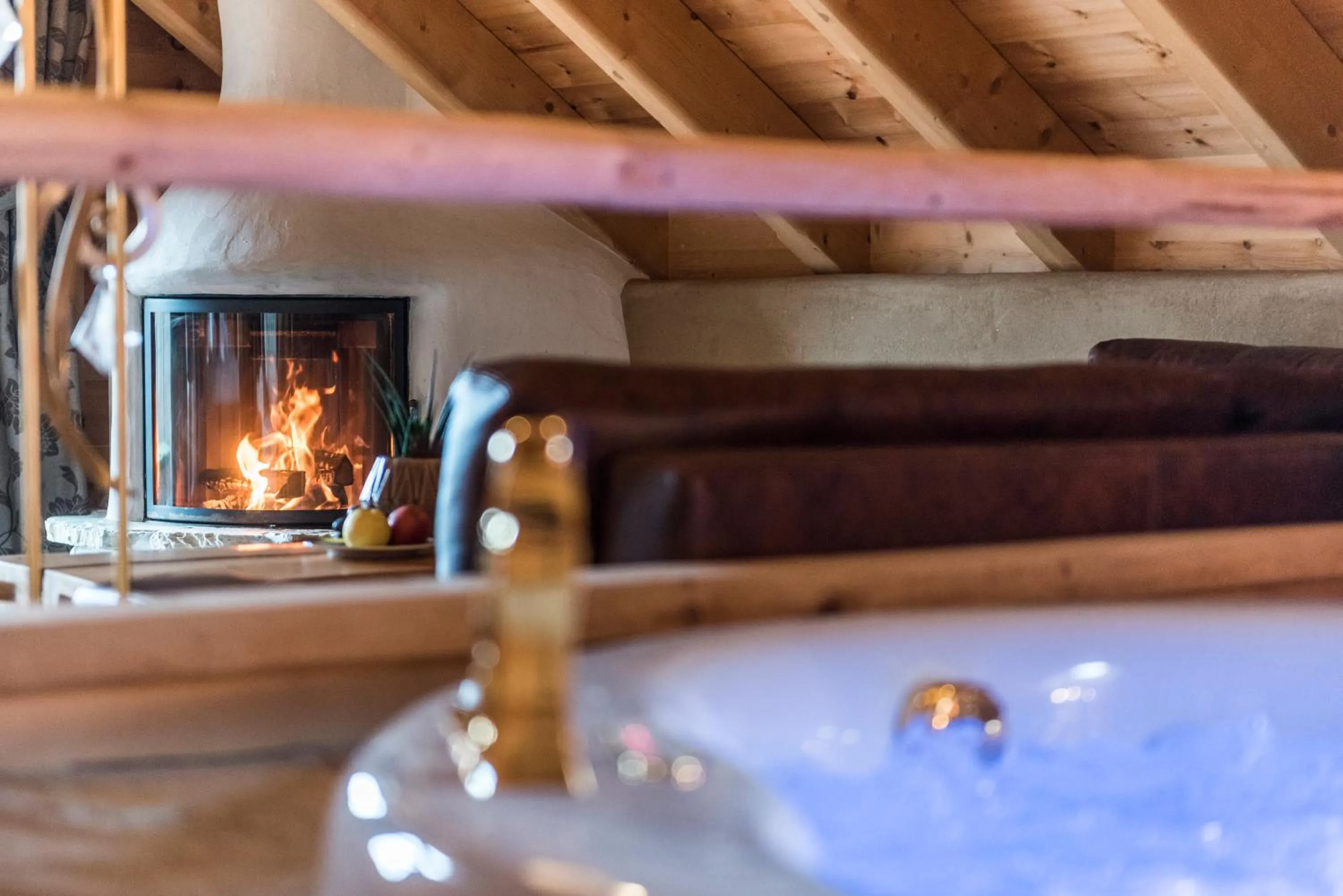 Hot Tub in Naturhotel Lüsnerhof