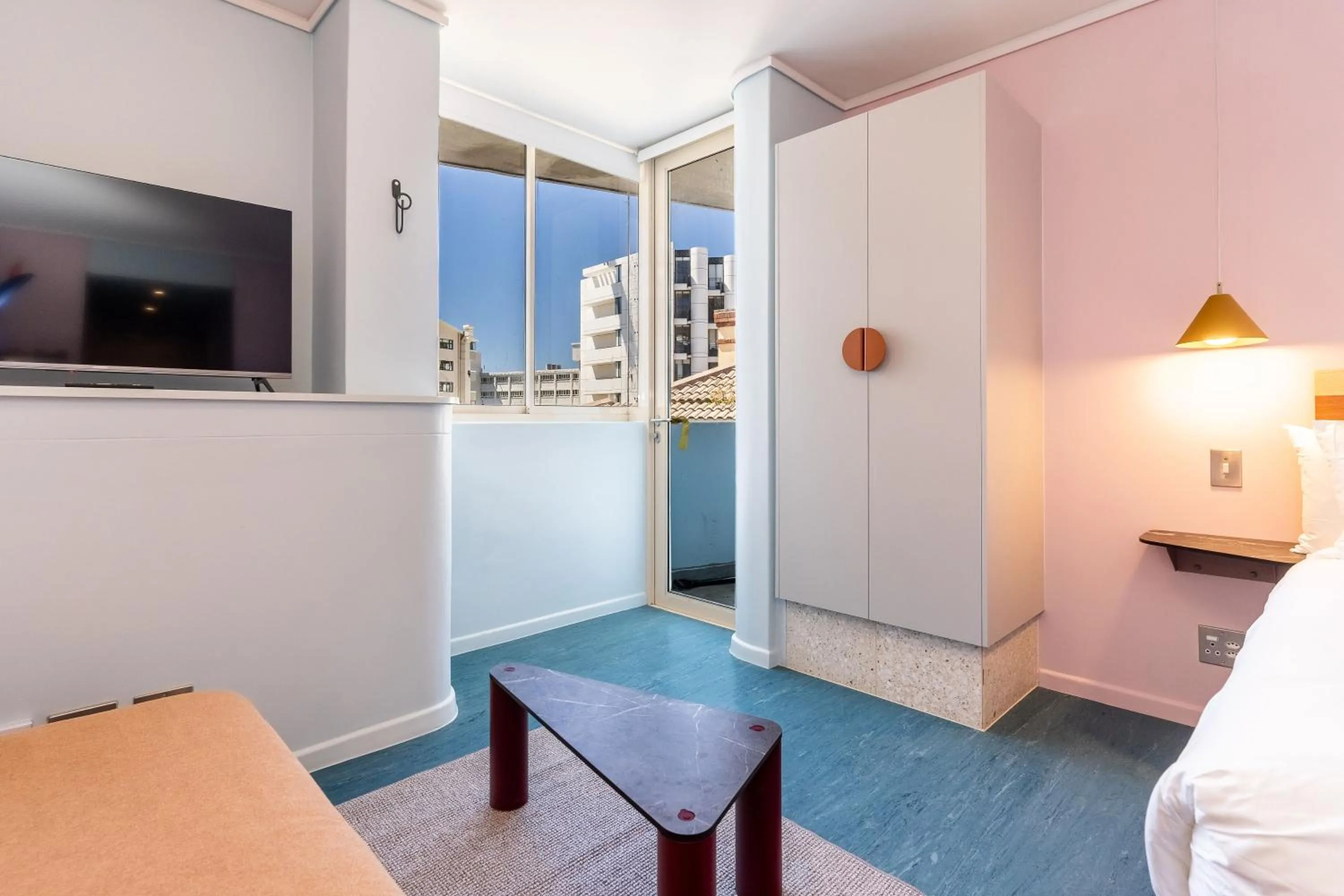 TV and multimedia, Bed in The Tropicana Hotel