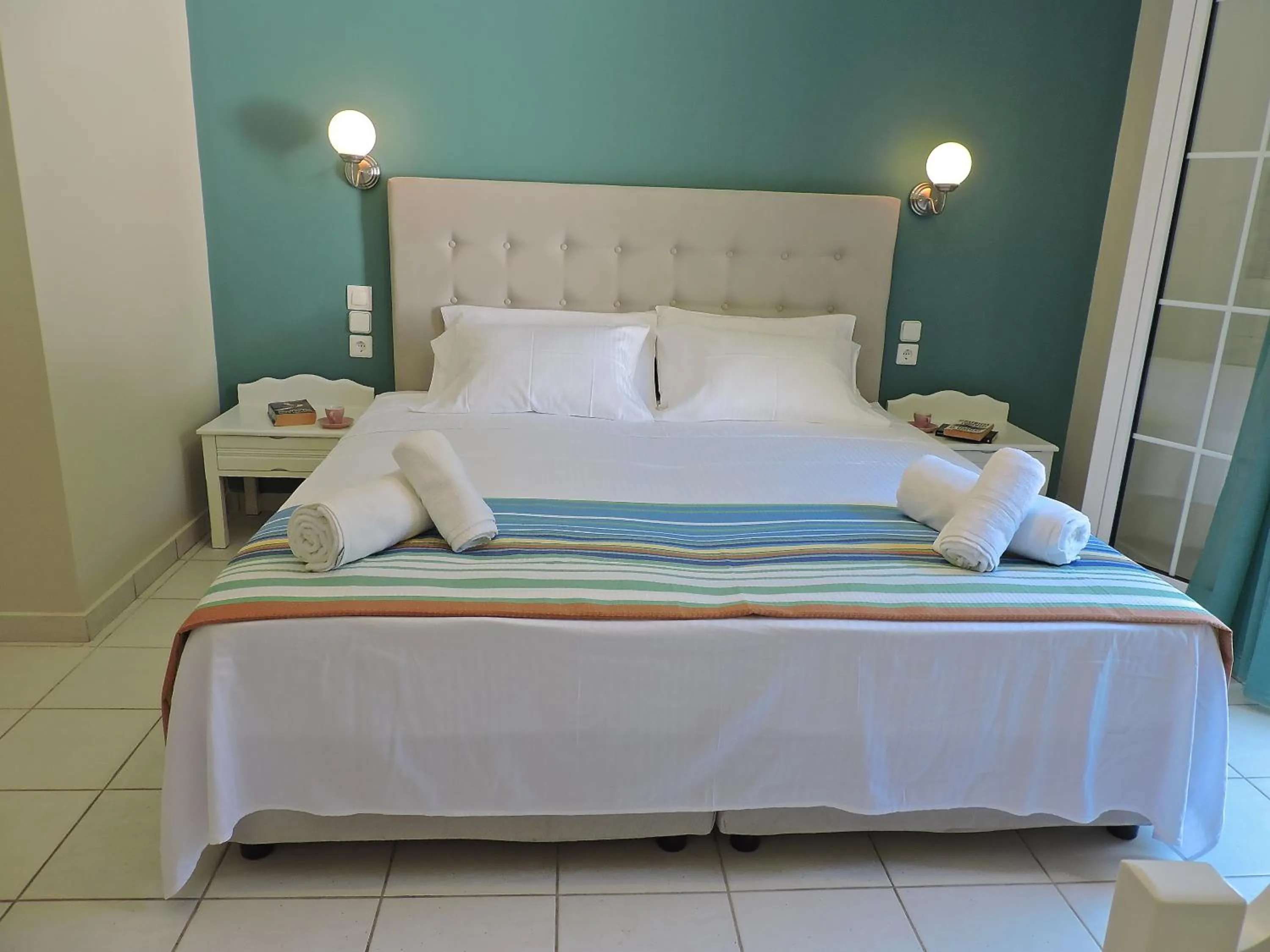 Bed in Villa Theodora