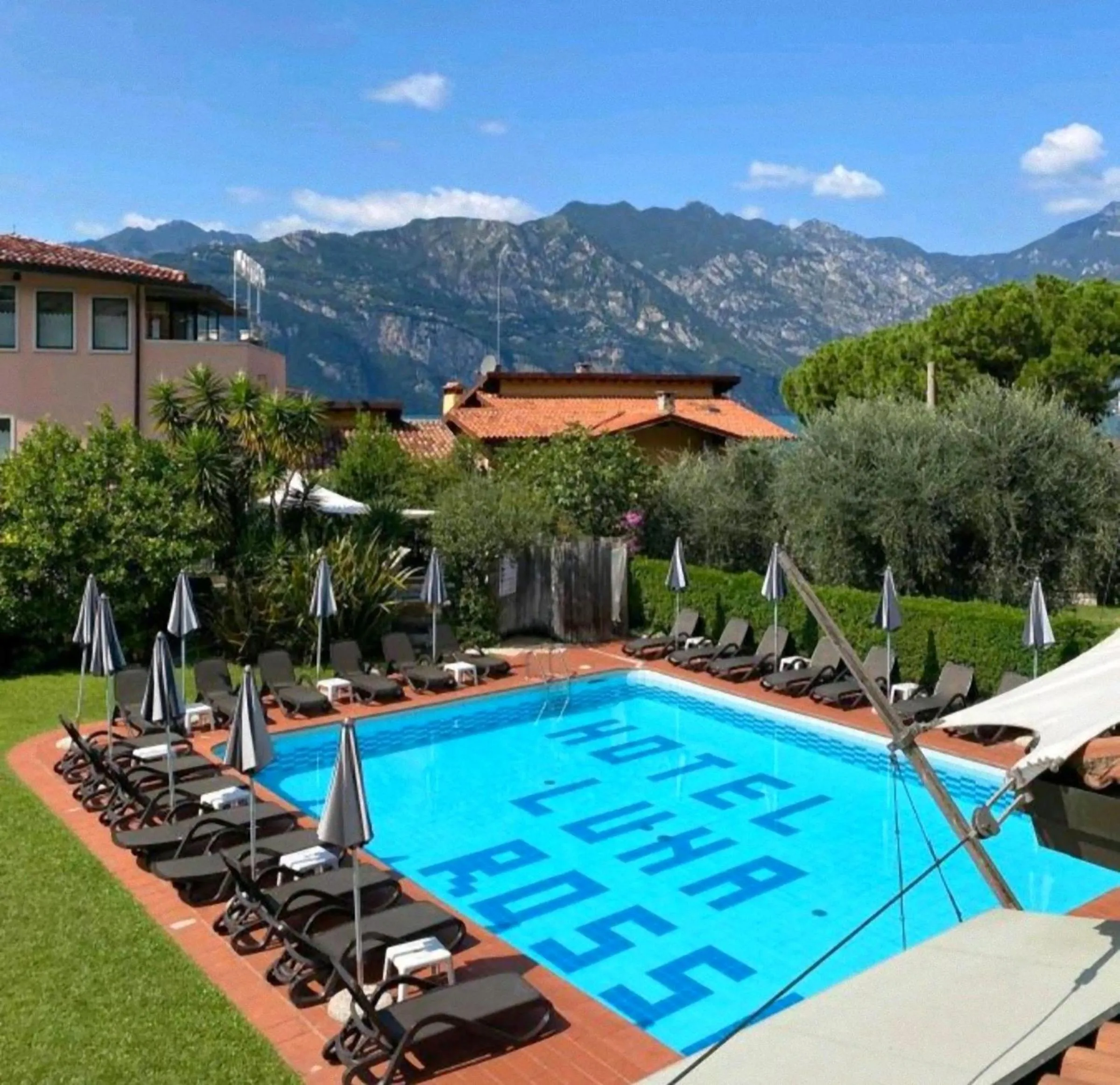 Pool view in Hotel Luna Rossa