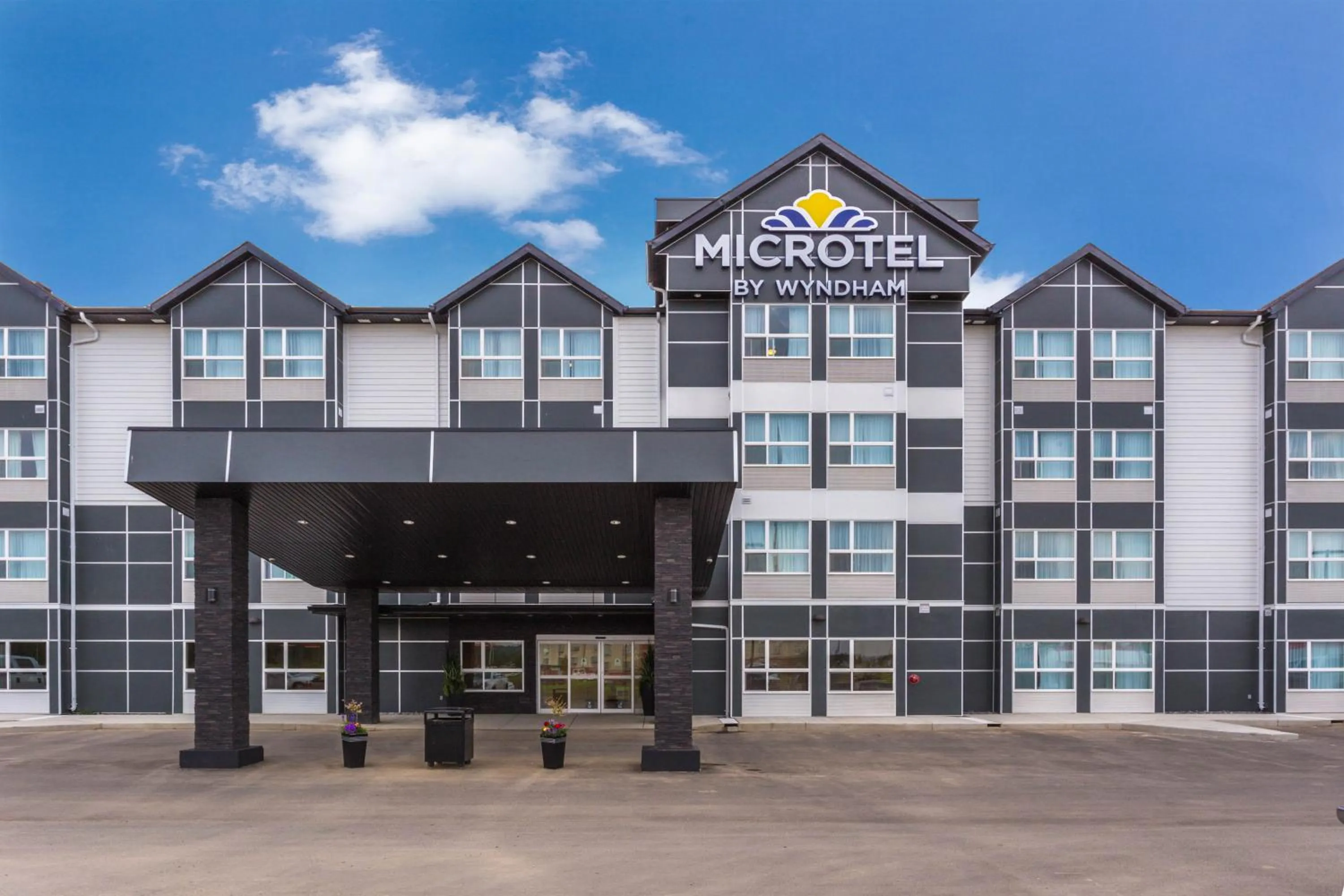 Property building in Microtel Inn & Suites by Wyndham Whitecourt