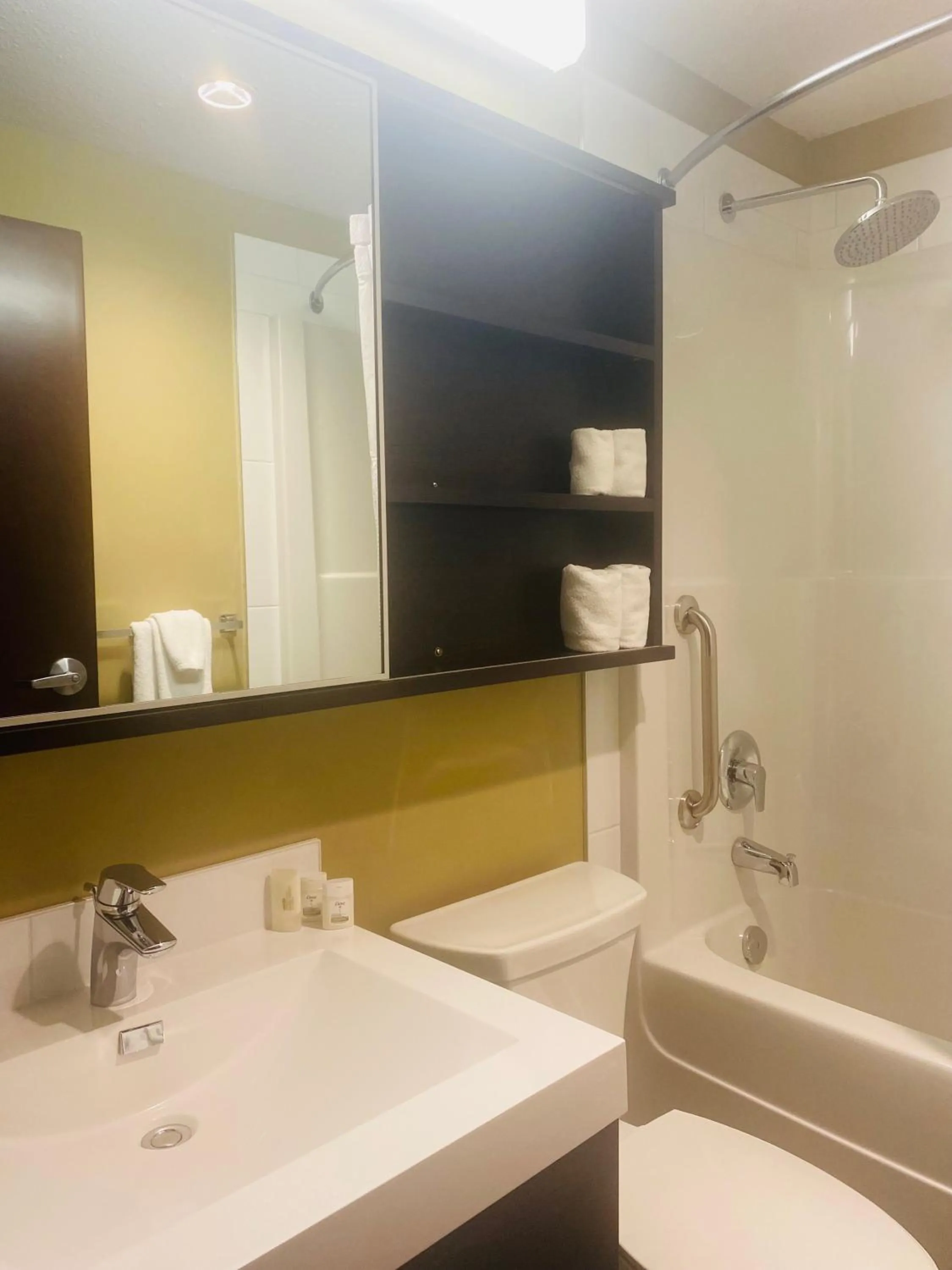 Bathroom in Microtel Inn & Suites by Wyndham Whitecourt