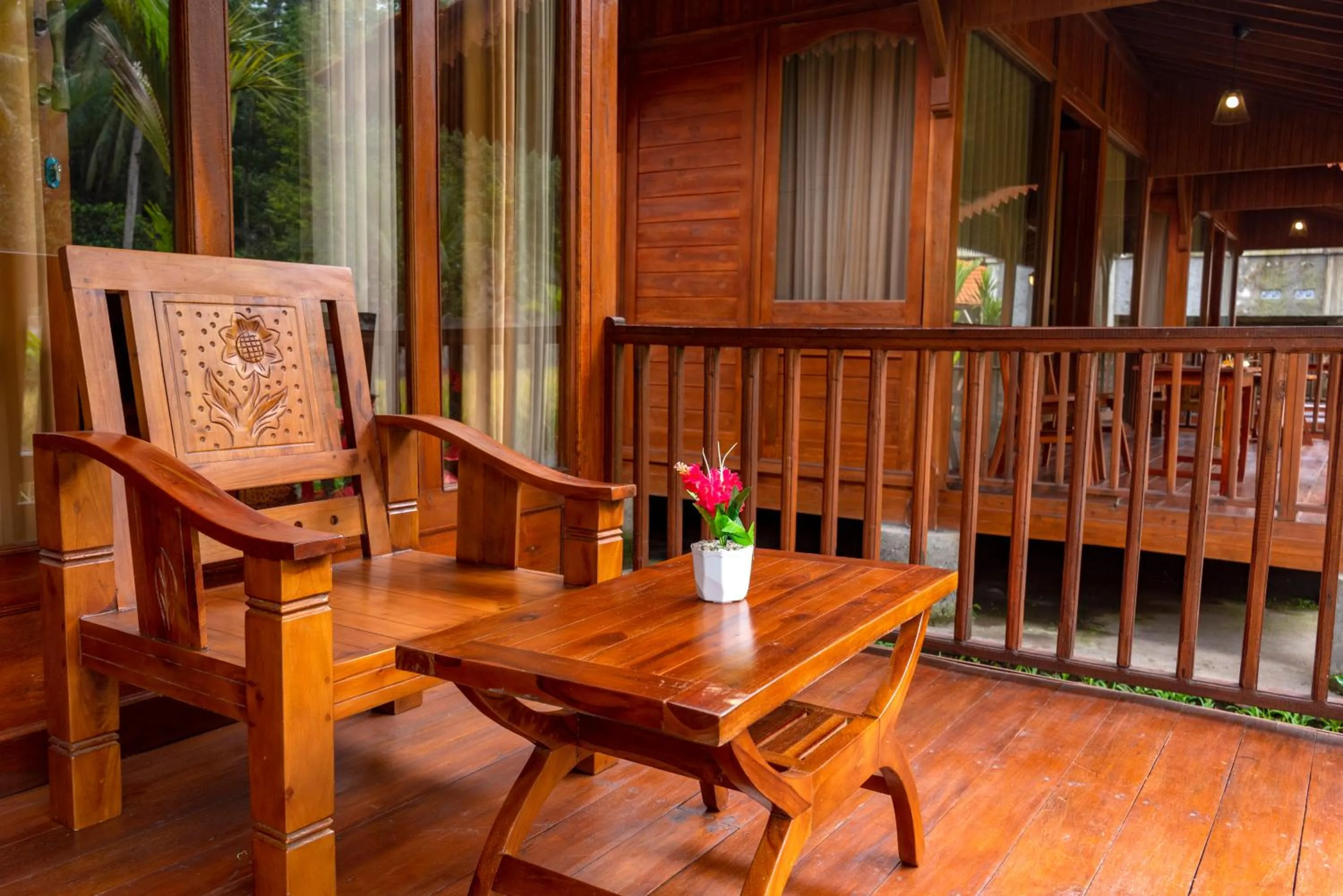 Balcony/Terrace in Uma Ulun Dugul Ubud by Dhananjaya Hospitality
