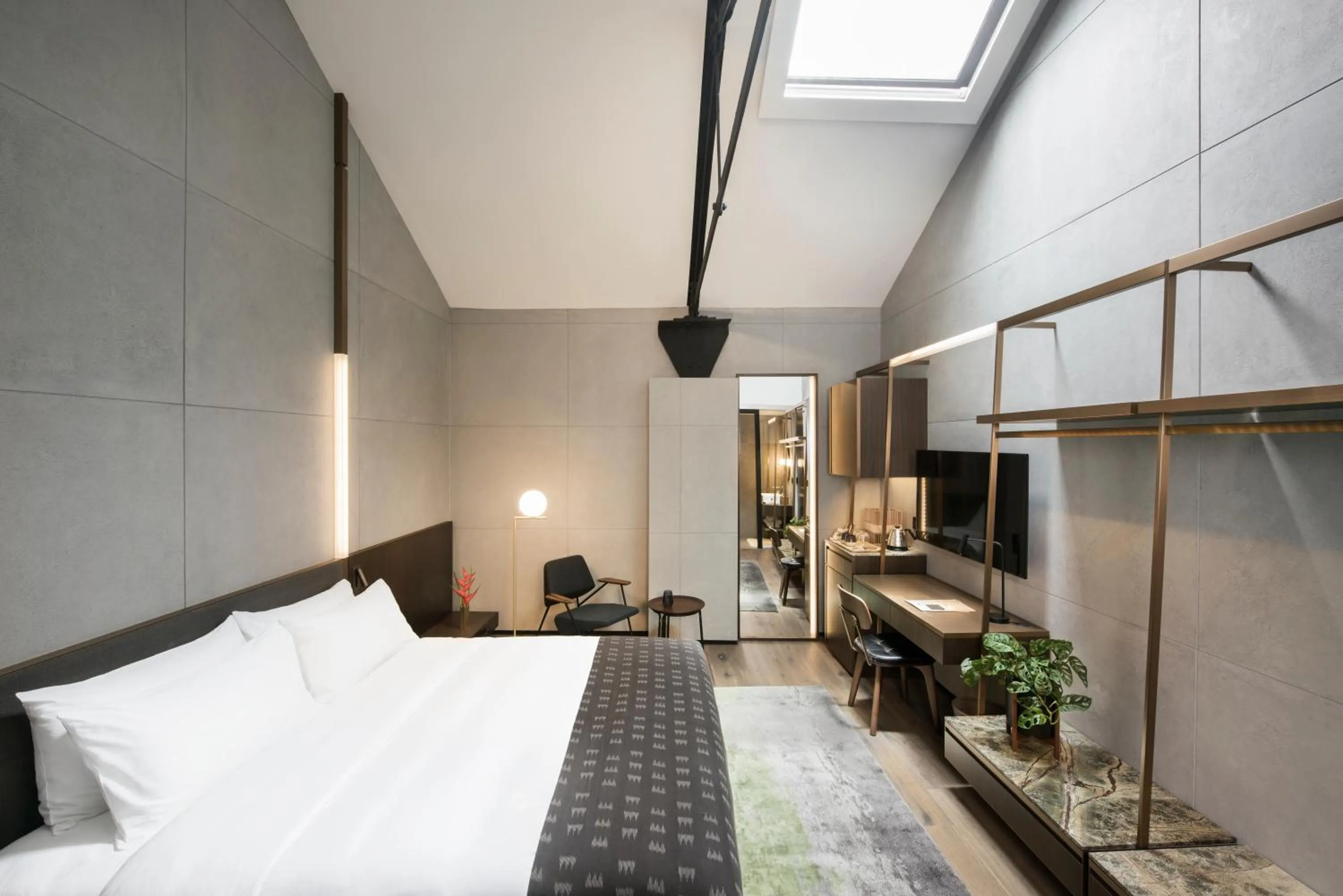 Bedroom, Bed in The Warehouse Hotel, Singapore, a Member of Design Hotels