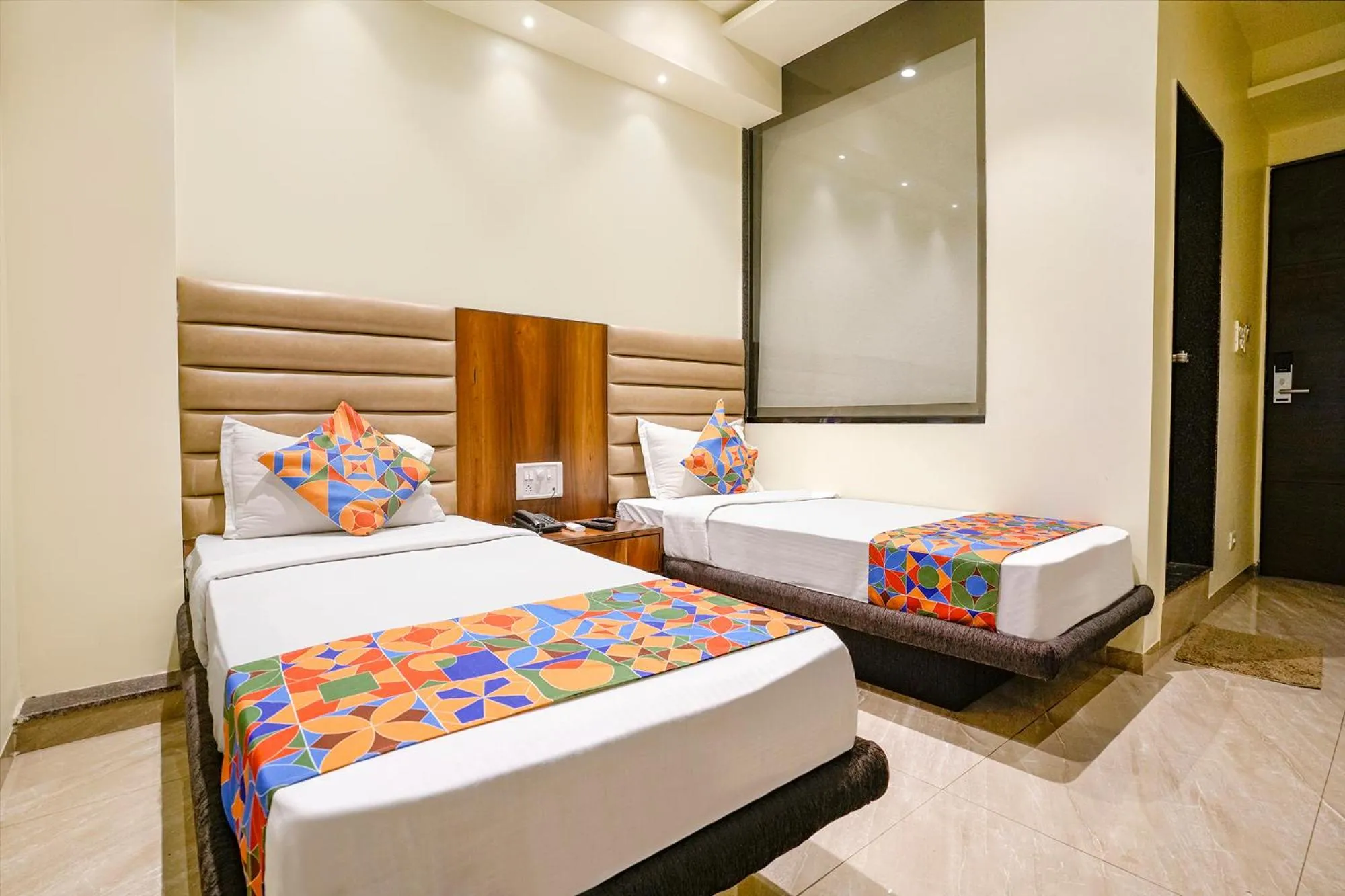 Twin Room - single occupancy in FabHotel Prime Majhali - Nr D-Mart 30M