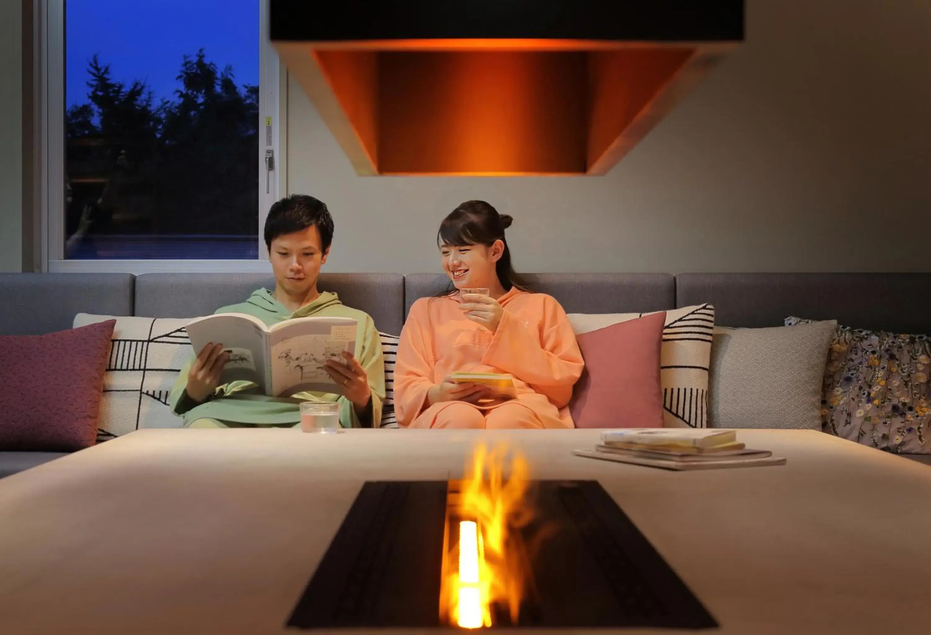 Seating area in Yuuyu No Sato Yusa Seating area in Yuuyu No Sato Yusa