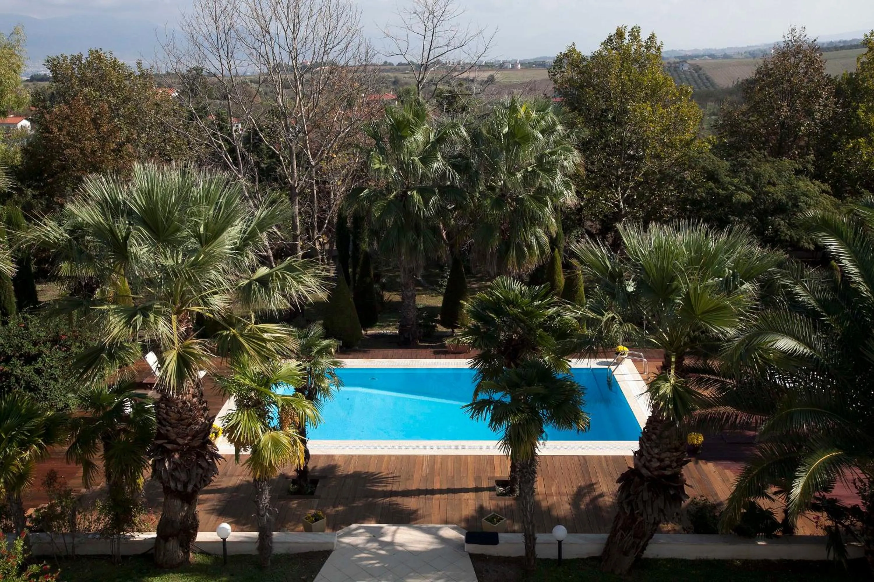 Pool view in Villa Elena