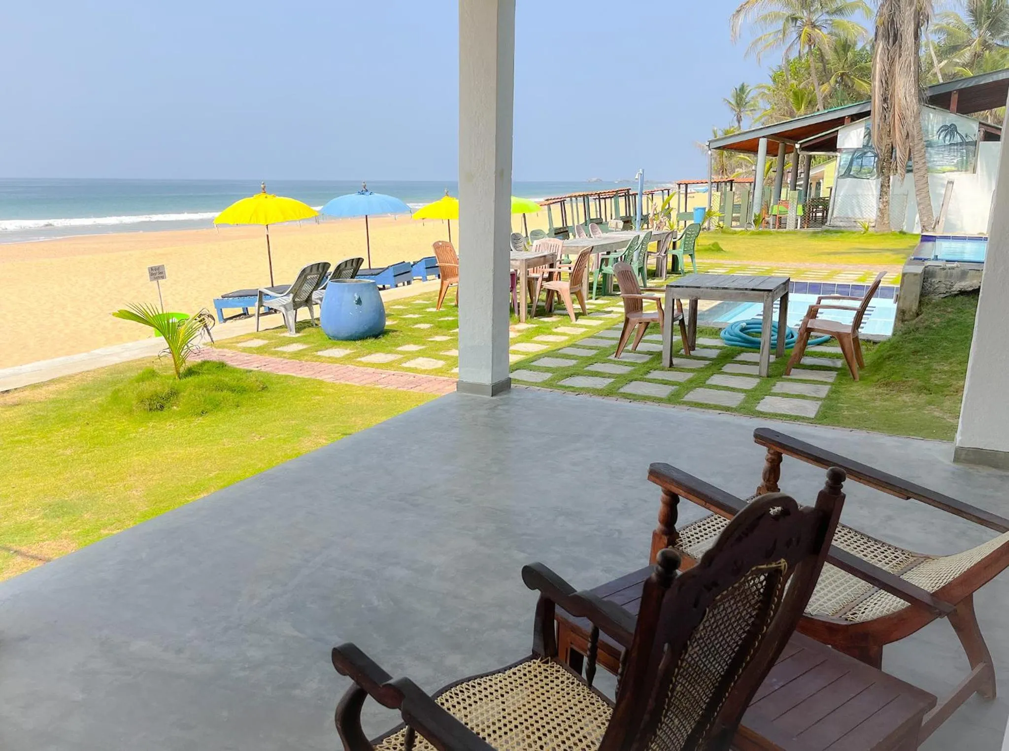 Balcony/Terrace in Pearl Island Beach Hotel