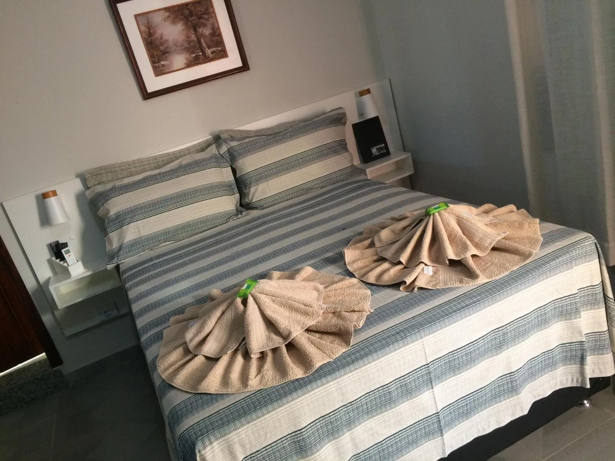 Bed in Pousada Açai
