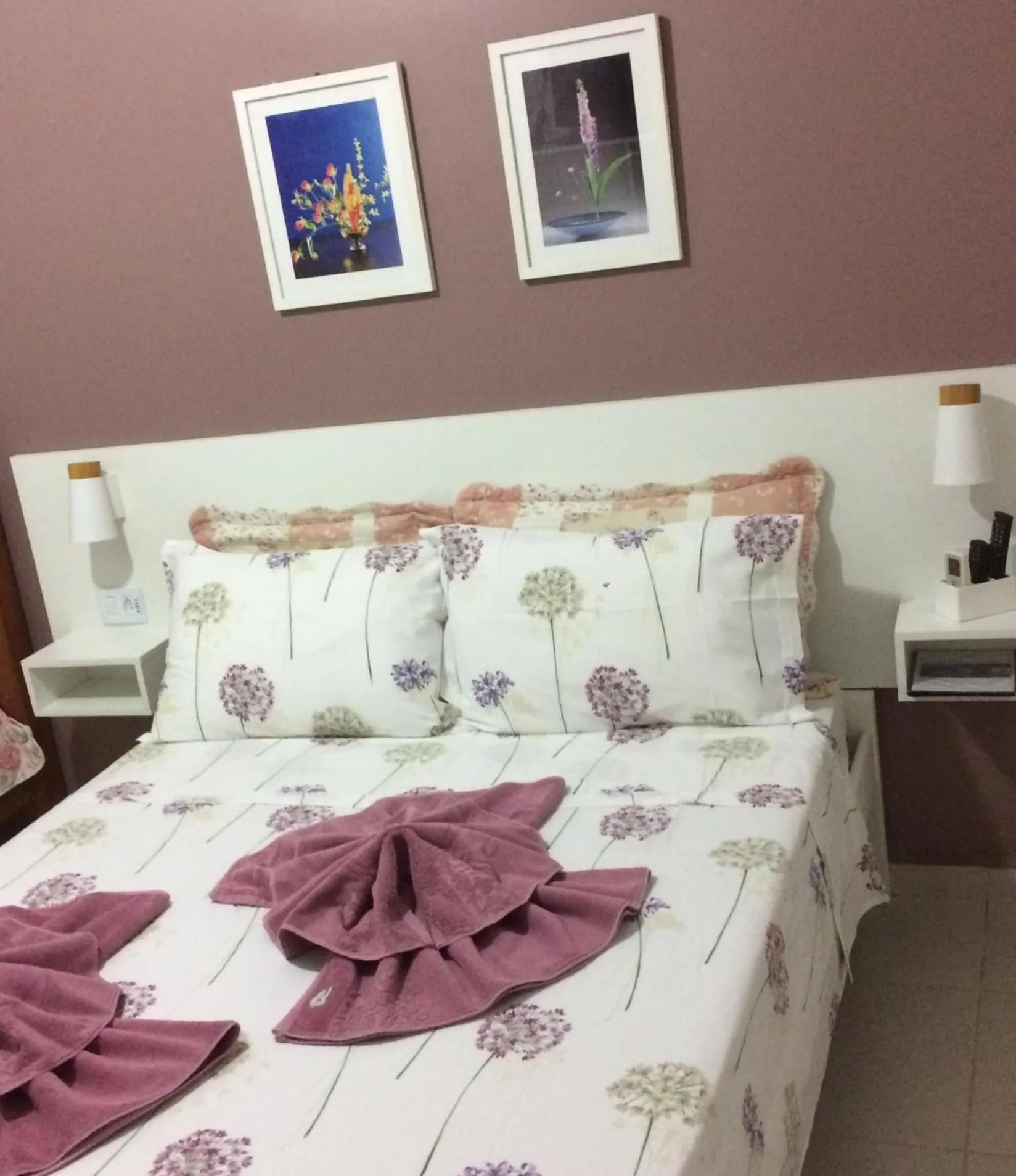 Decorative detail, Bed in Pousada Açai