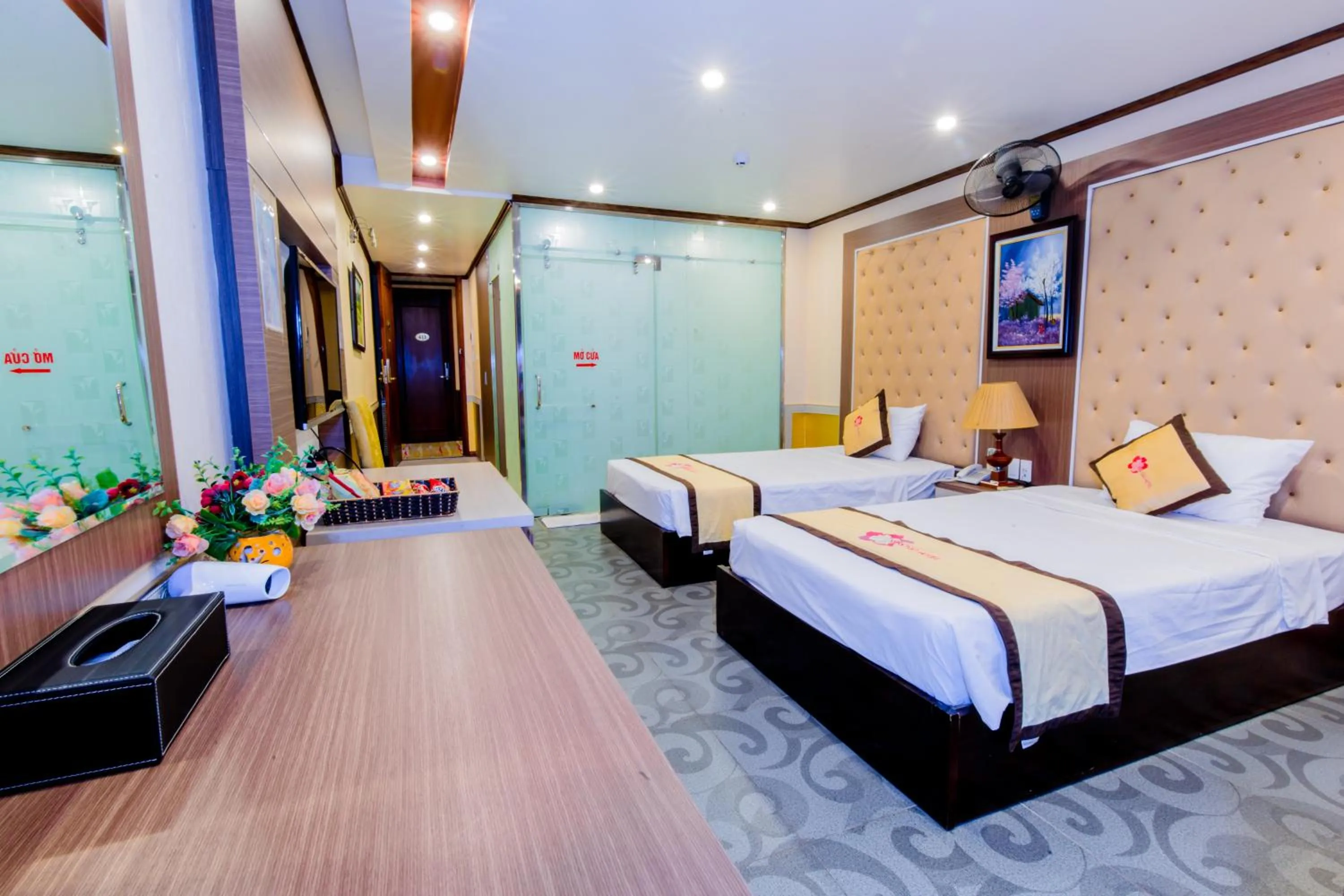 Bed in Hoa Dao Hotel