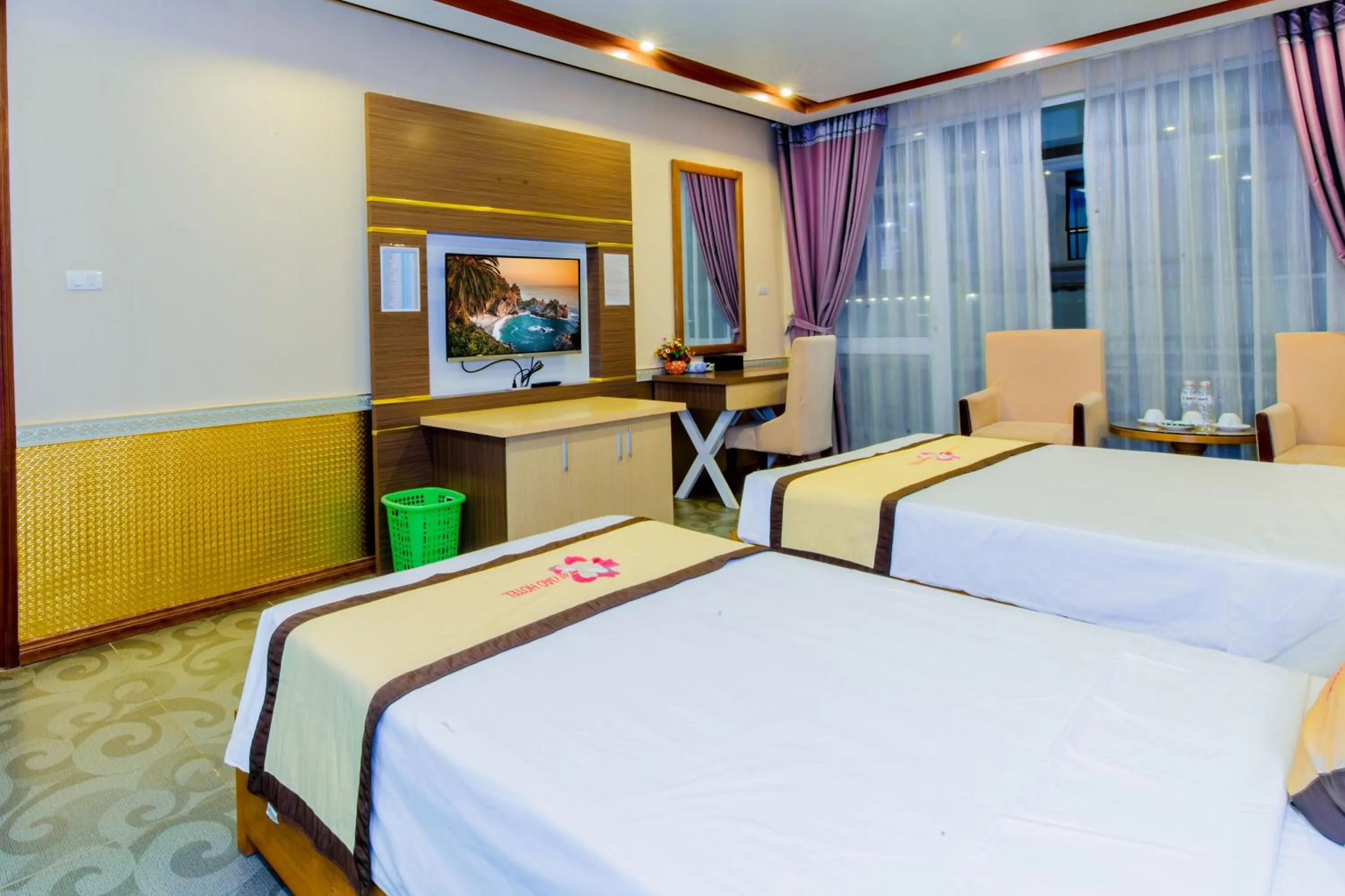 Bed in Hoa Dao Hotel