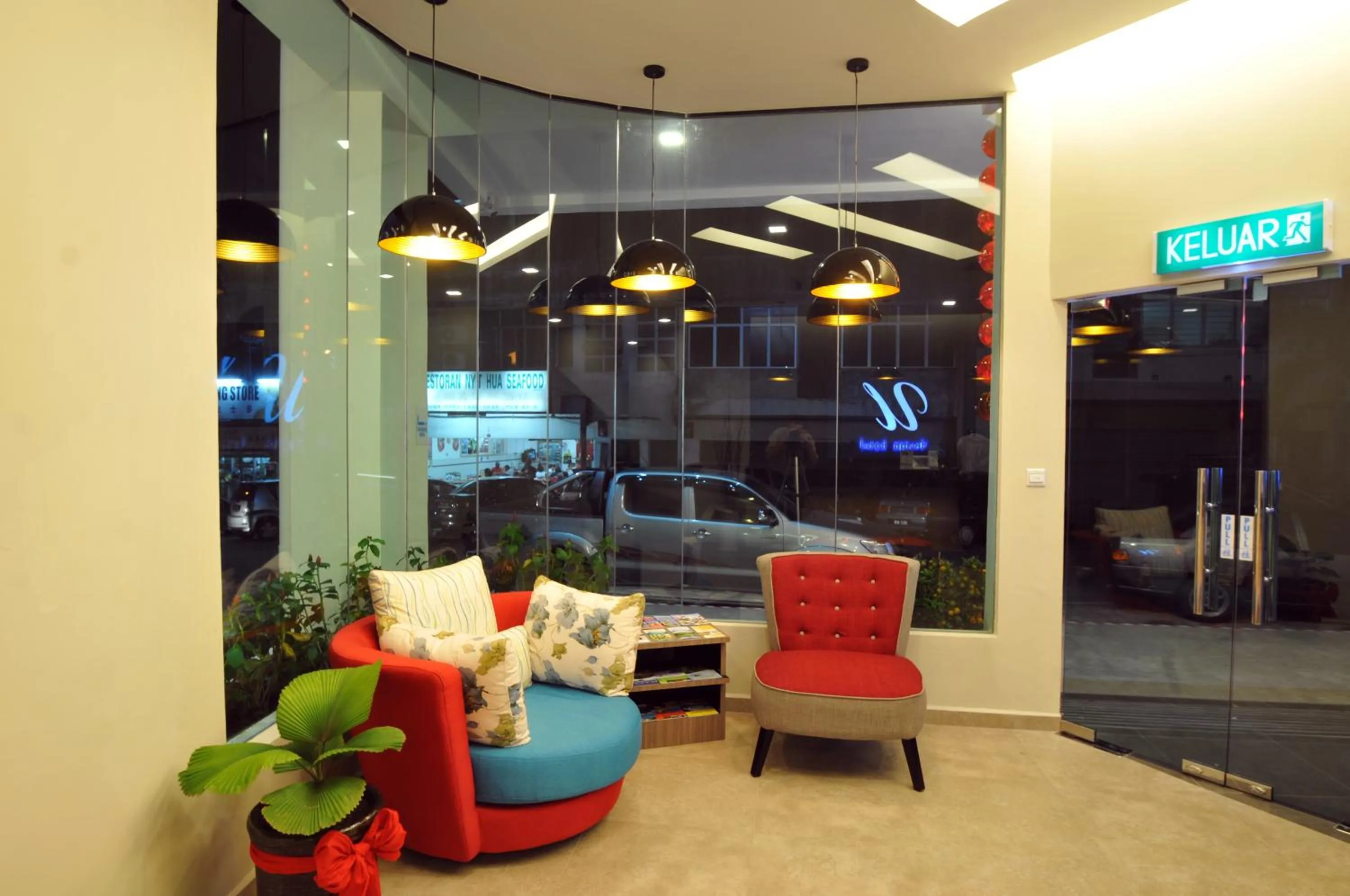 Seating area in U Design Hotel Mentakab