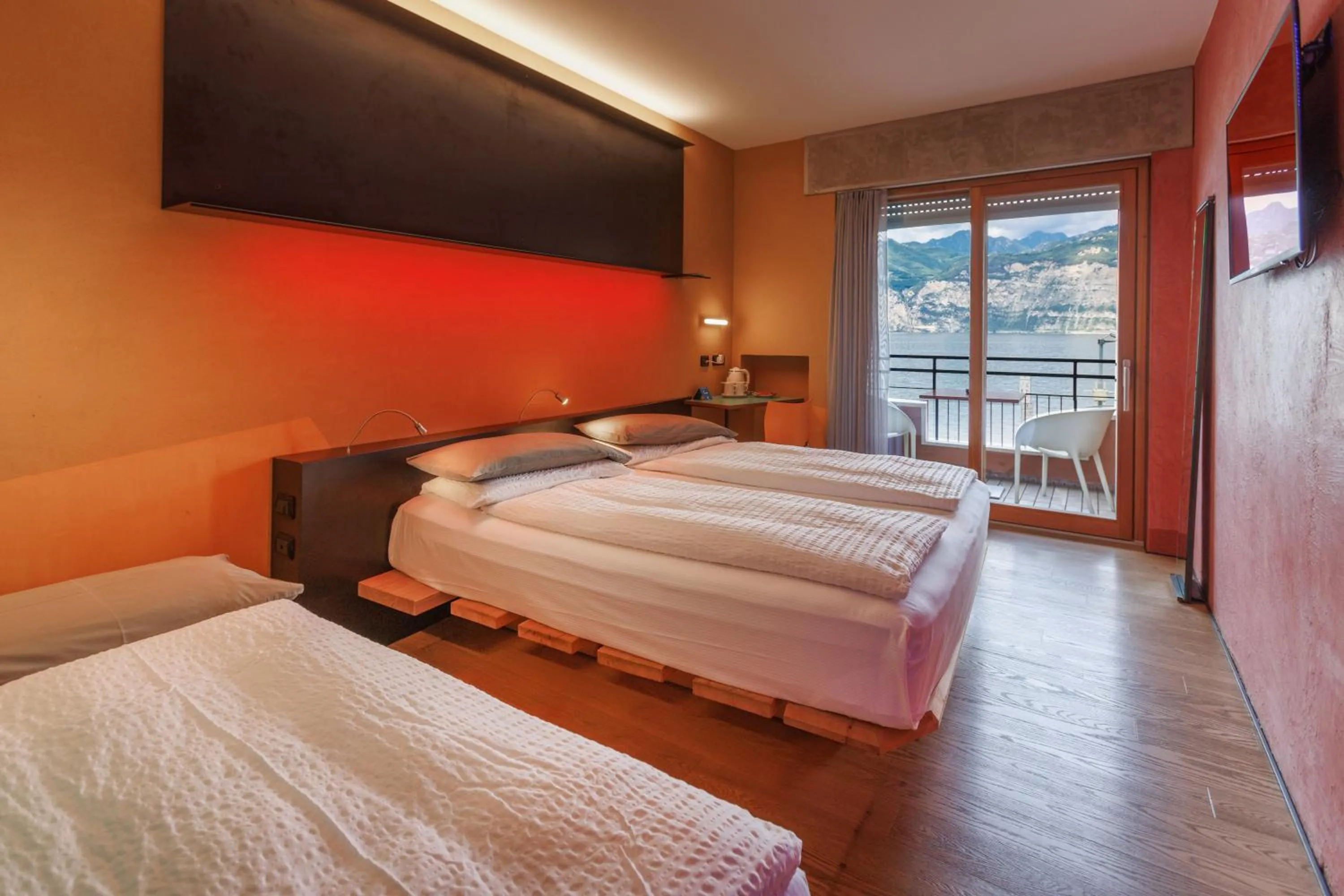 Bed in Ambienthotel PrimaLuna 3S