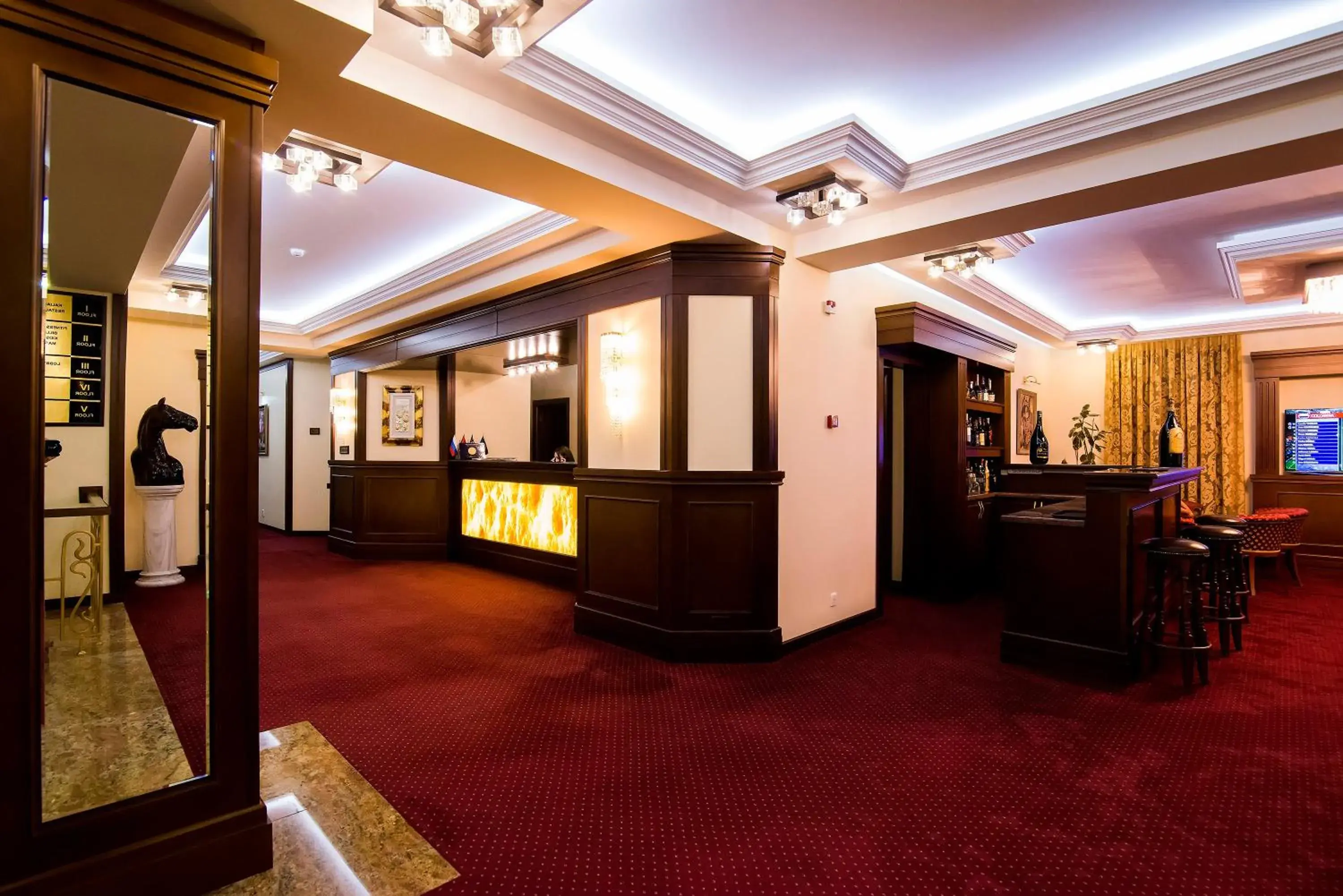 Lobby or reception in Elegant Hotel & Resort Lobby or reception in Elegant Hotel & Resort