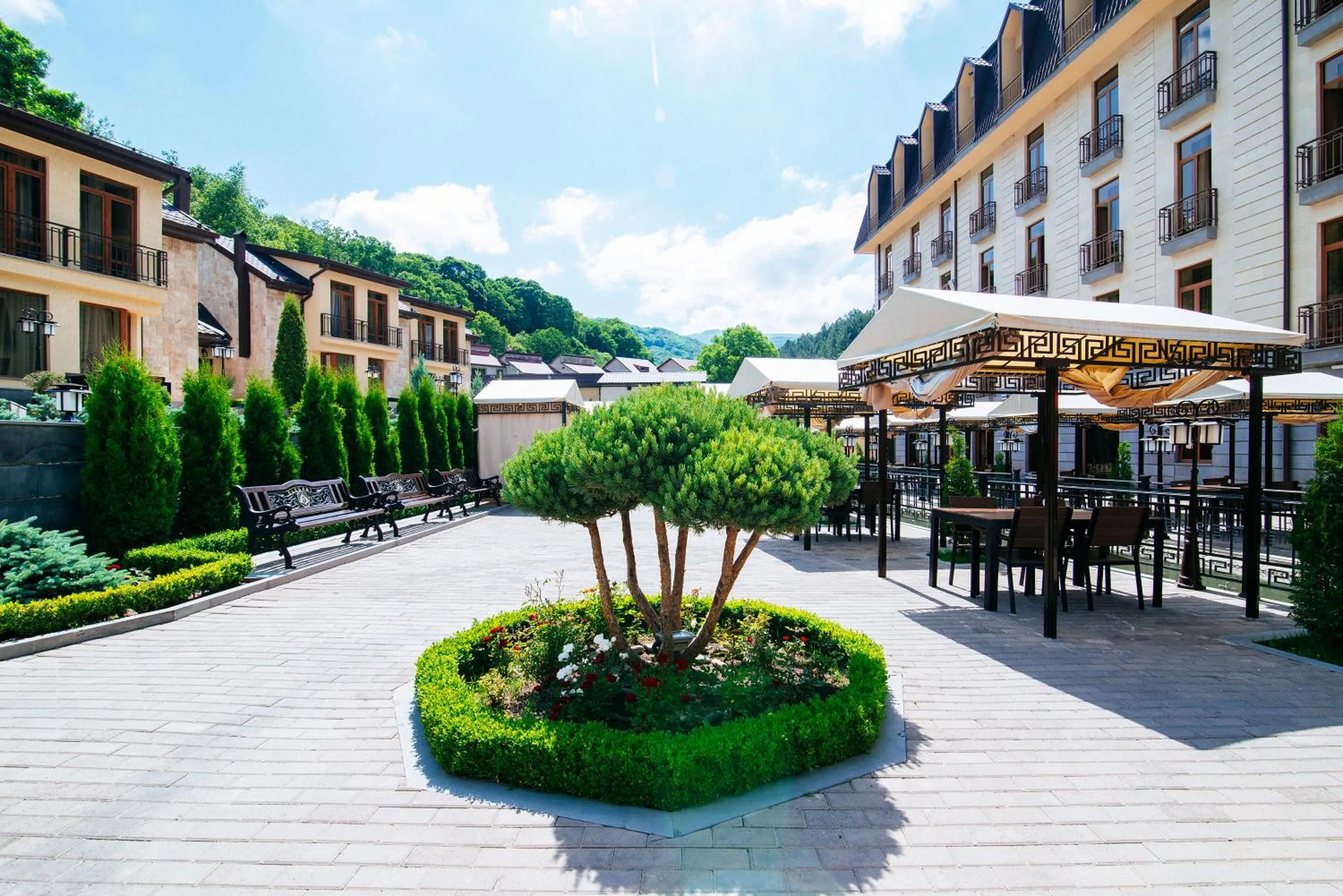 Patio in Elegant Hotel & Resort