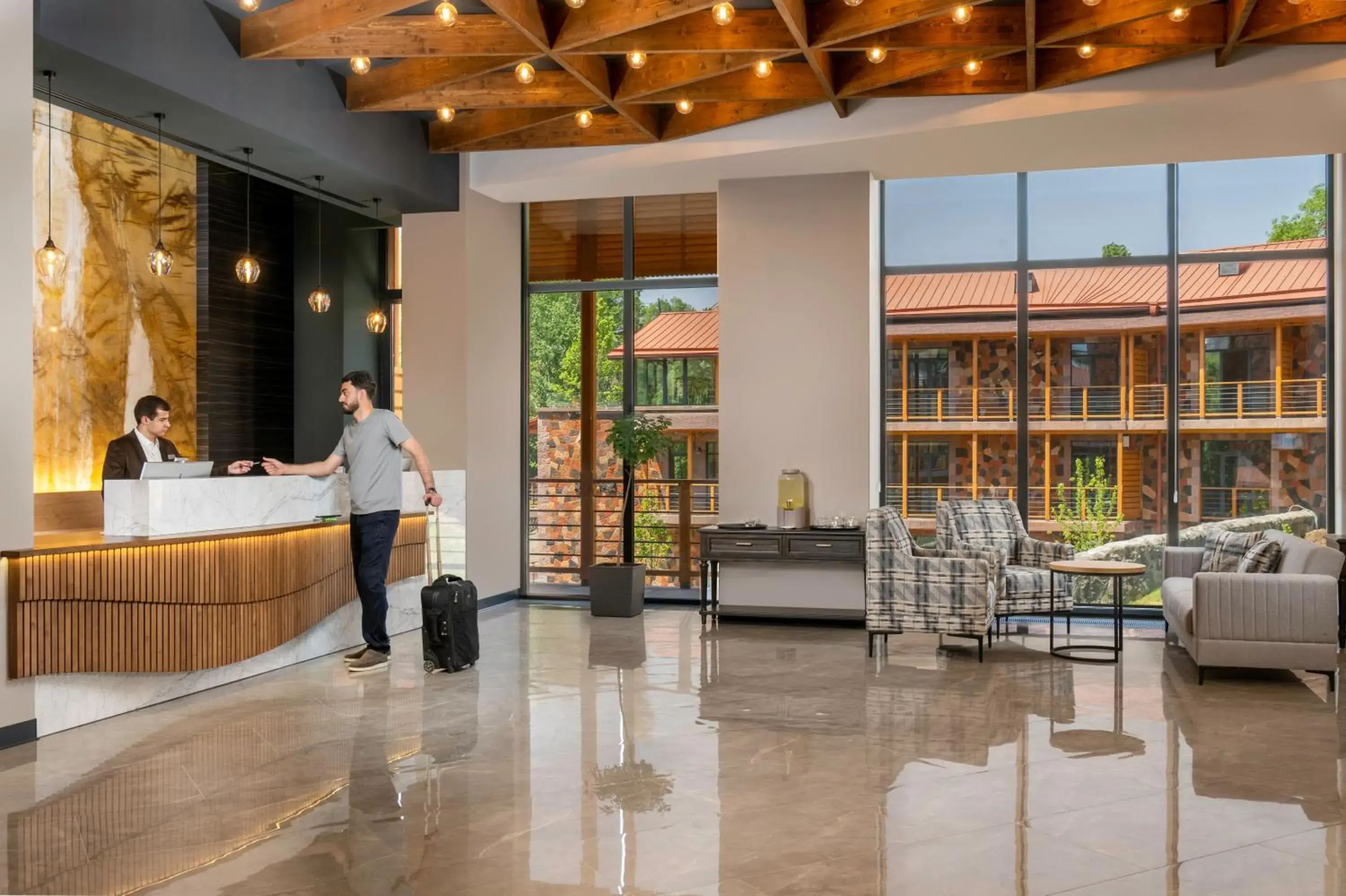 Lobby or reception in Red Bridge Yerevan Lobby or reception in Red Bridge Yerevan