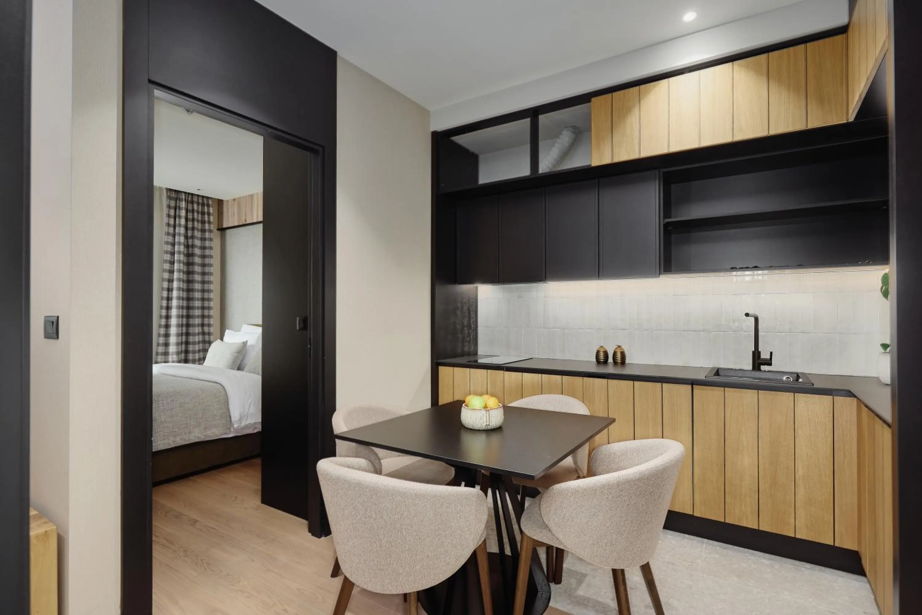 Kitchen or kitchenette in Wulfenia Hotel & Spa