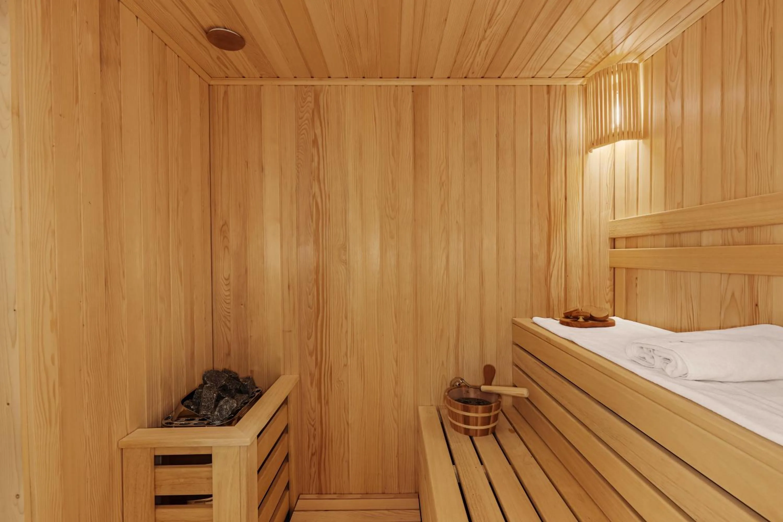 Sauna, Bed in Wulfenia Hotel & Spa