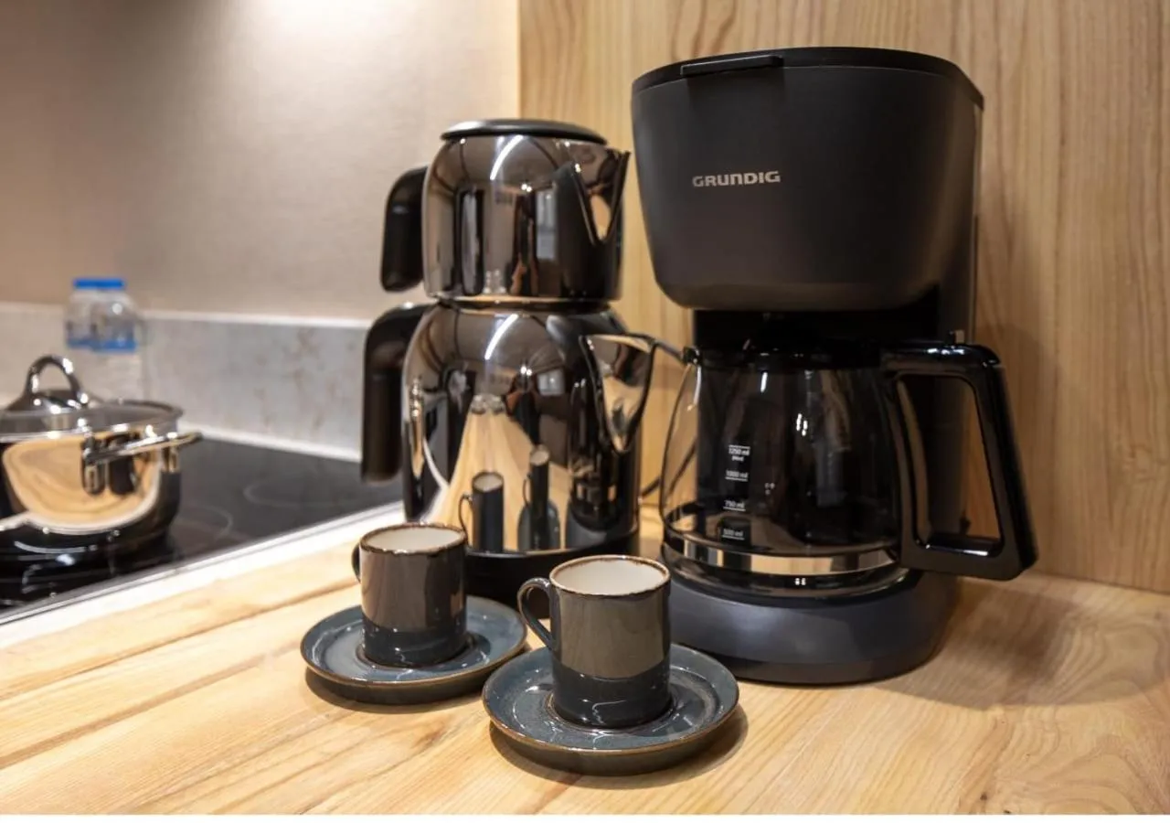 kitchen in Şişli Family Time Suites