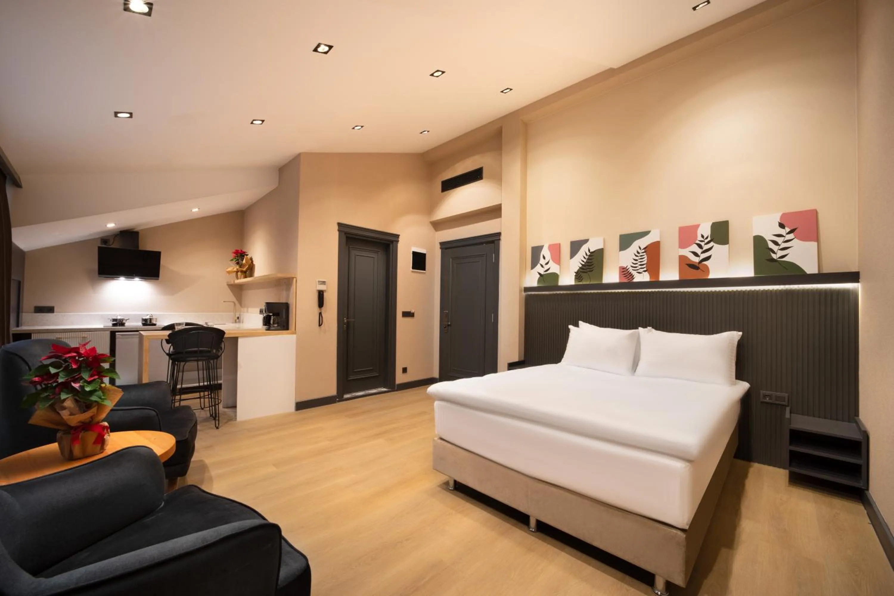 Bed in Şişli Family Time Suites