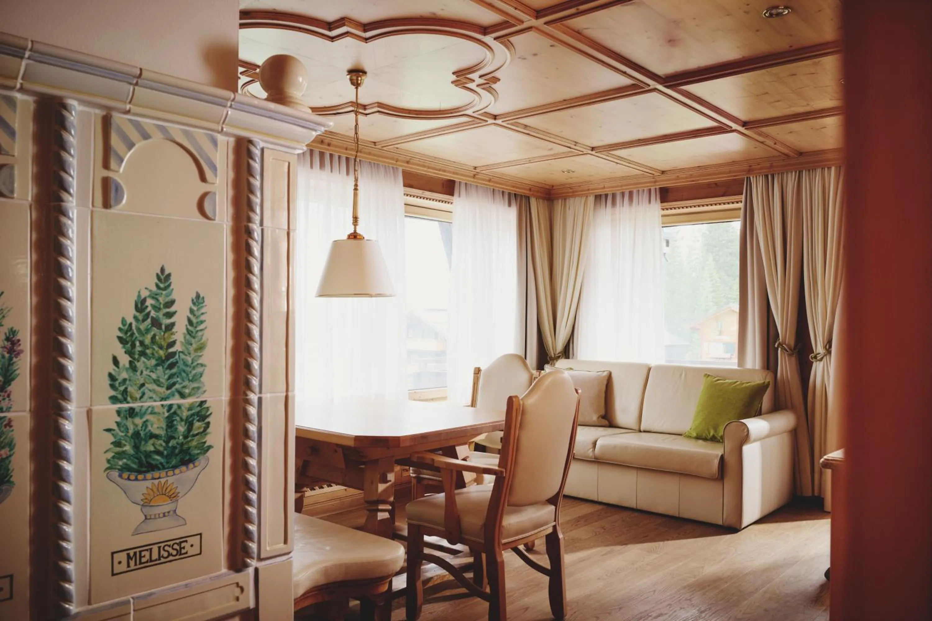 Living room in Burg Hotel Oberlech