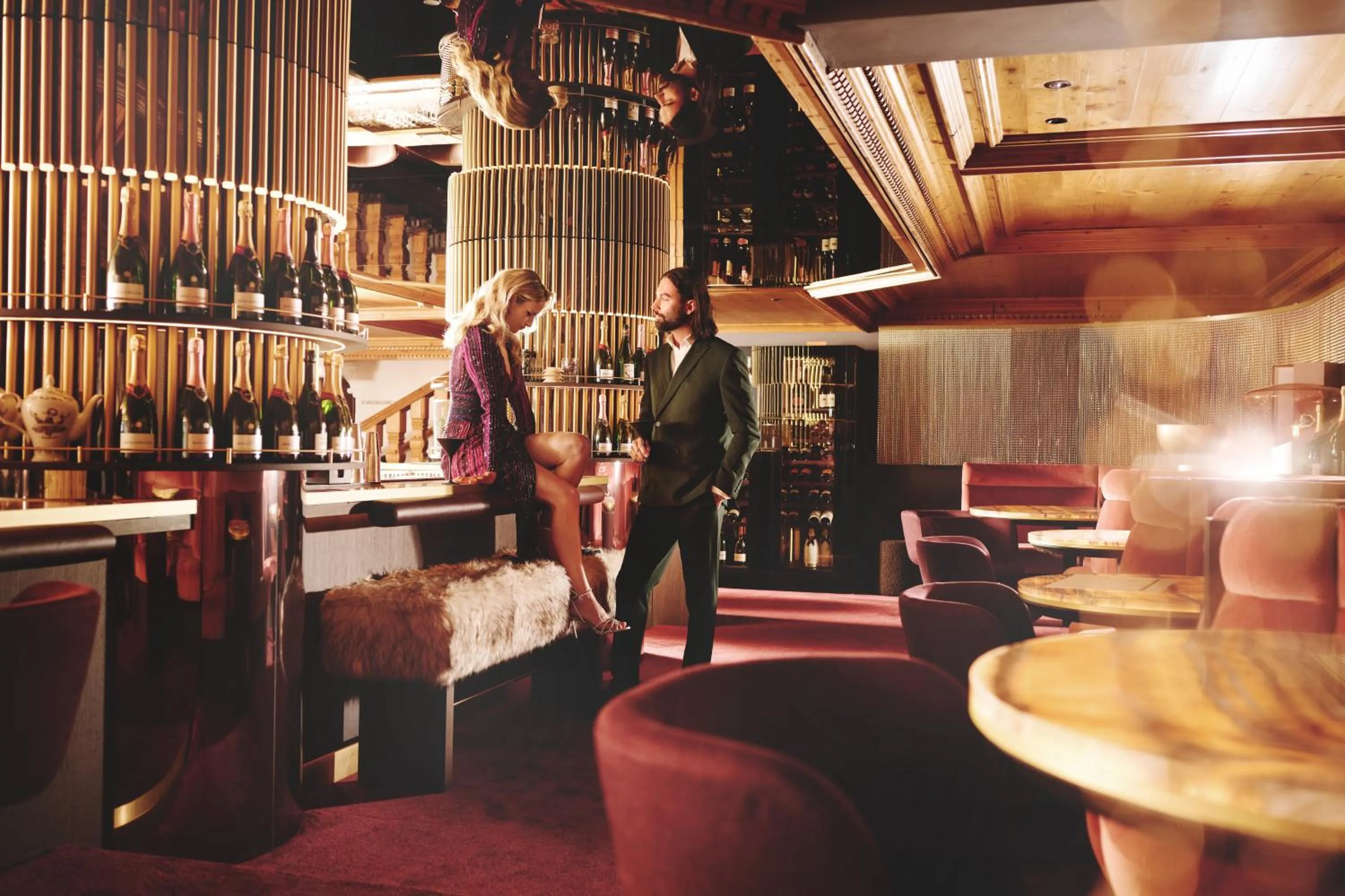 Communal lounge/ TV room in Burg Hotel Oberlech