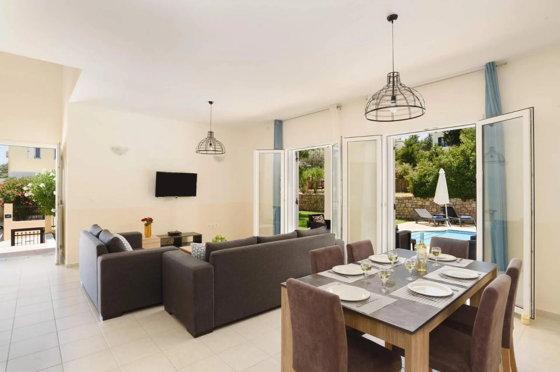 Living room in Seven Springs Villas