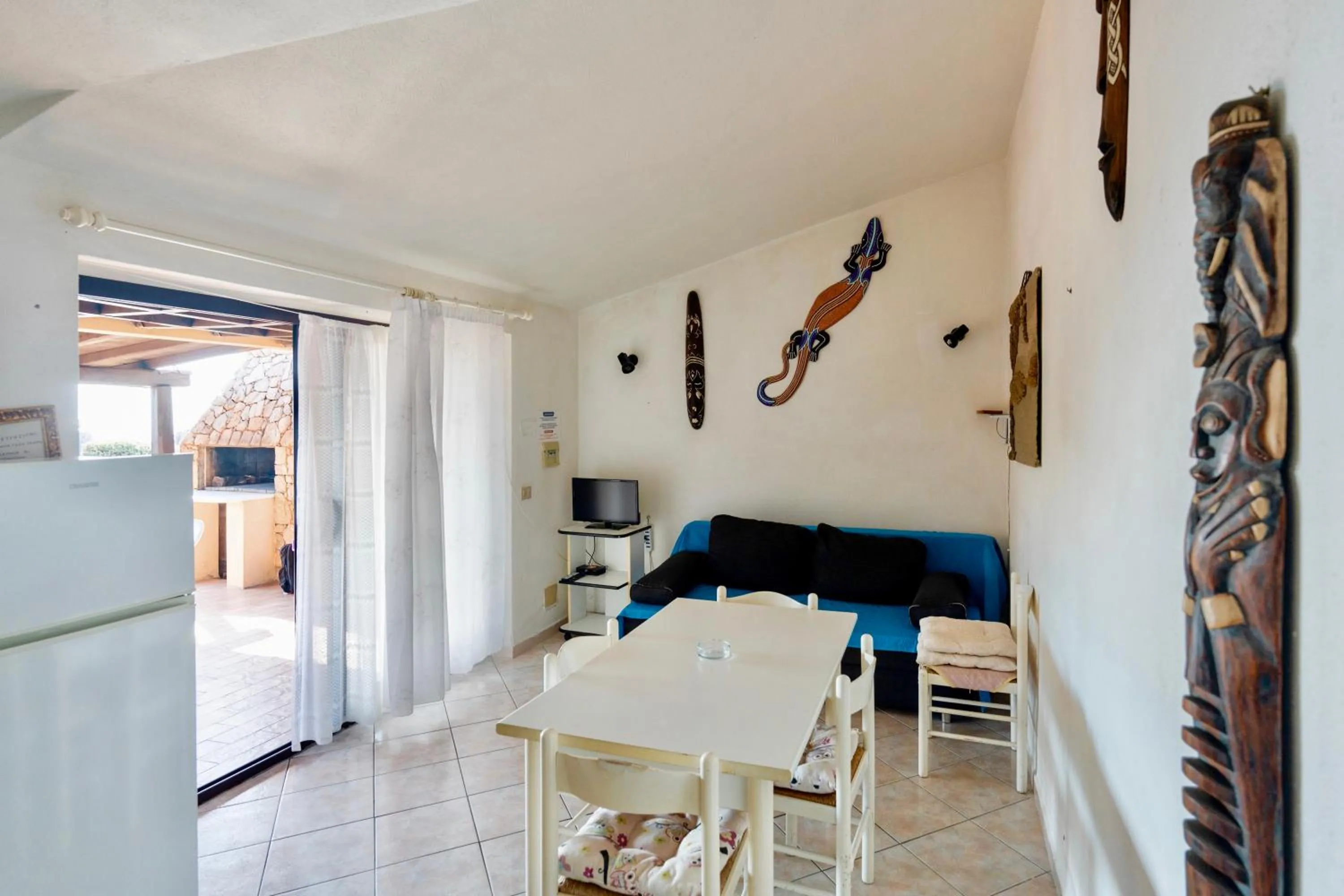 Living room in ISA-Residence with swimming-pool in Costa Paradiso, apartments 6 beds with private outdoor area