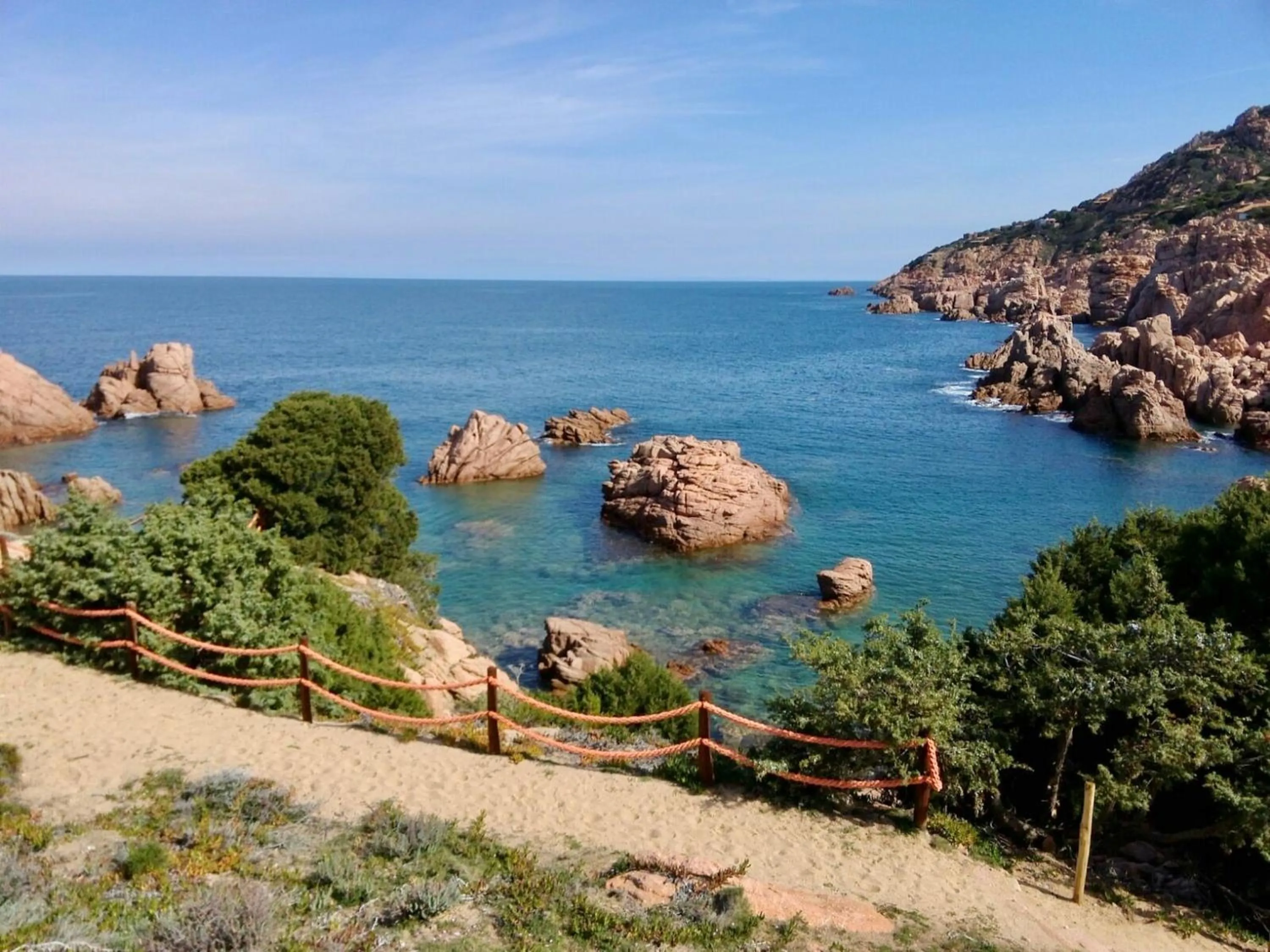 Beach in ISA-Residence with swimming-pool in Costa Paradiso, apartments 6 beds with private outdoor area