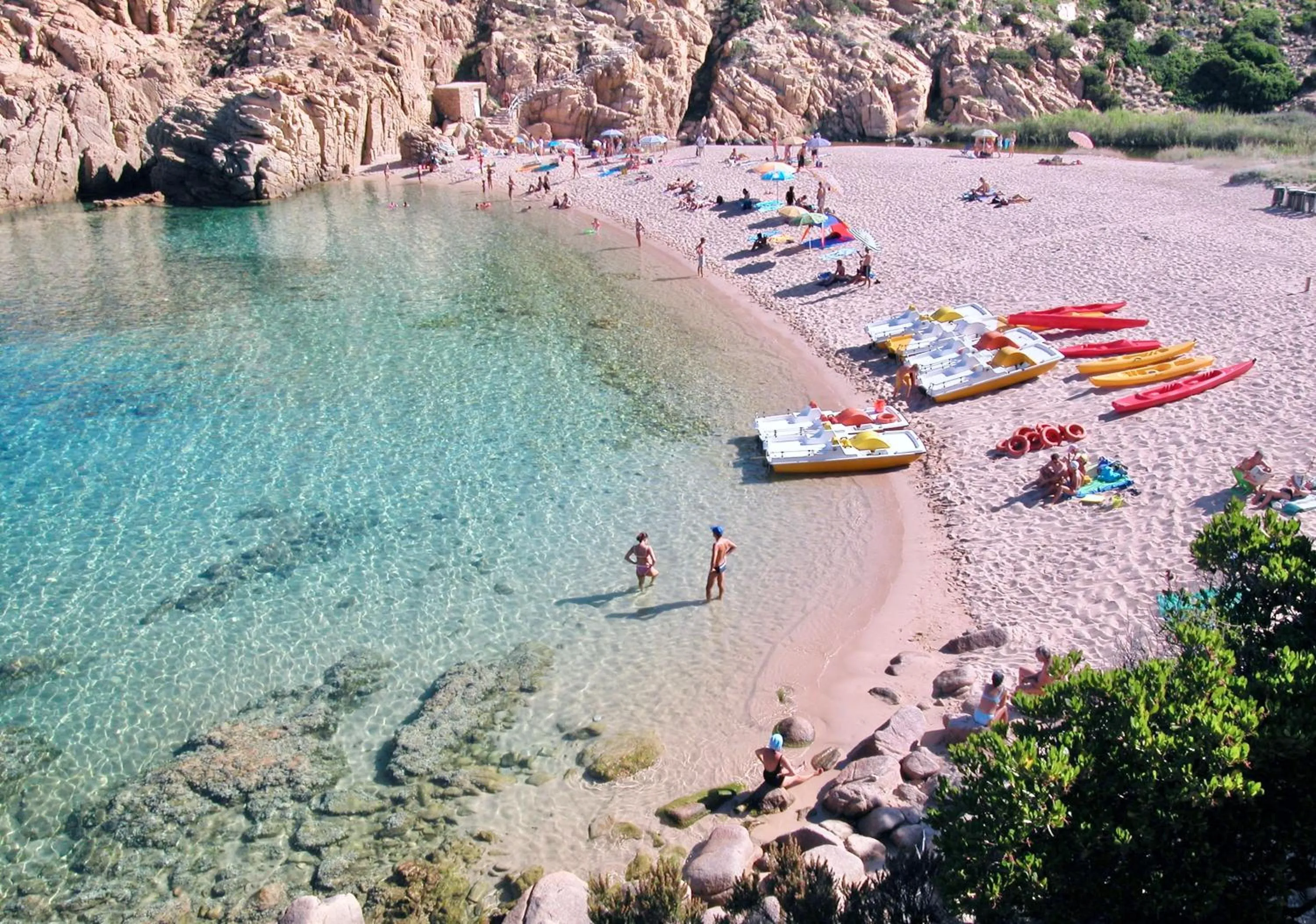 Beach in ISA-Residence with swimming-pool in Costa Paradiso, apartments 6 beds with private outdoor area