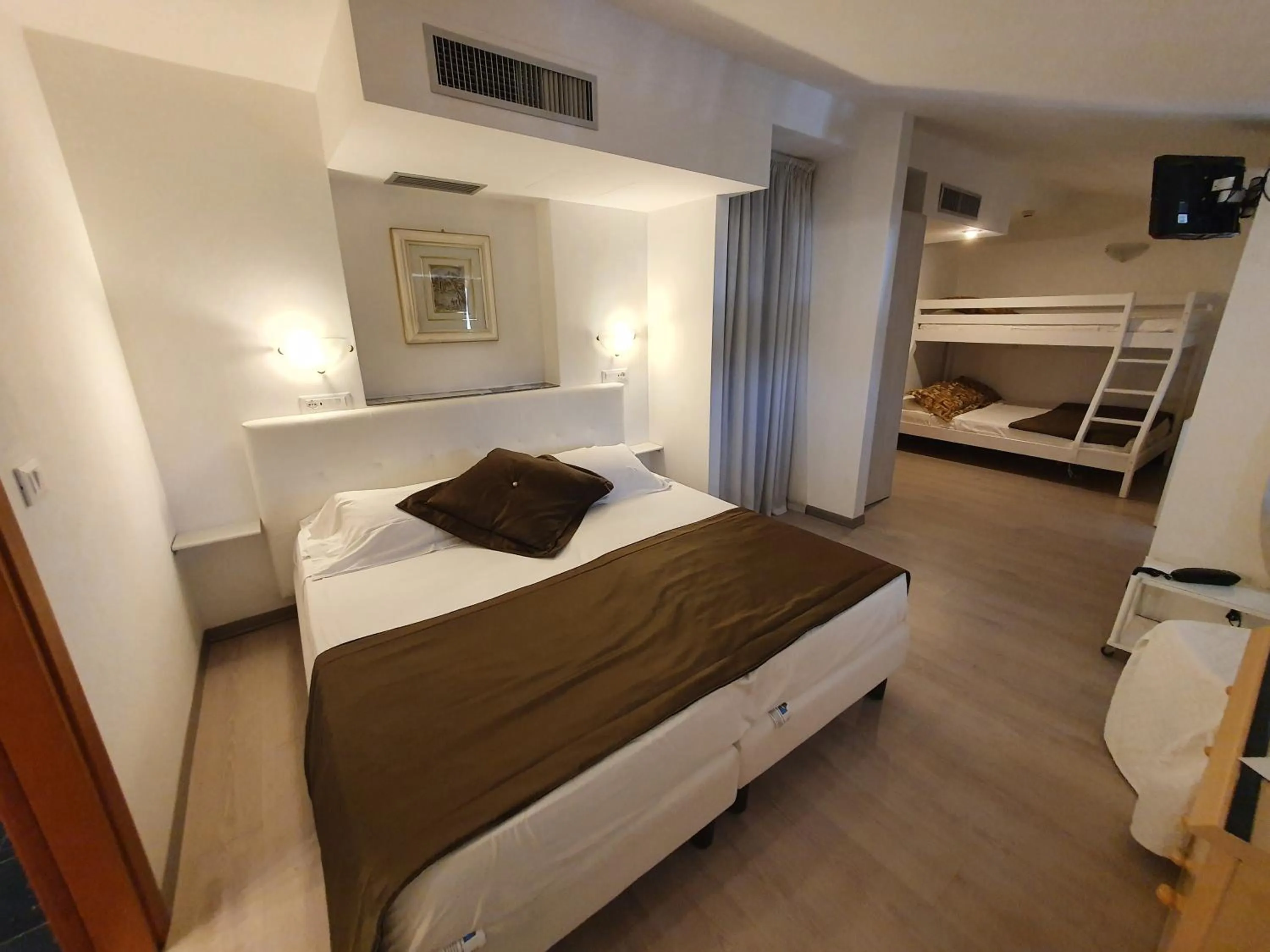 Bed in Hotel Cavallino Bianco