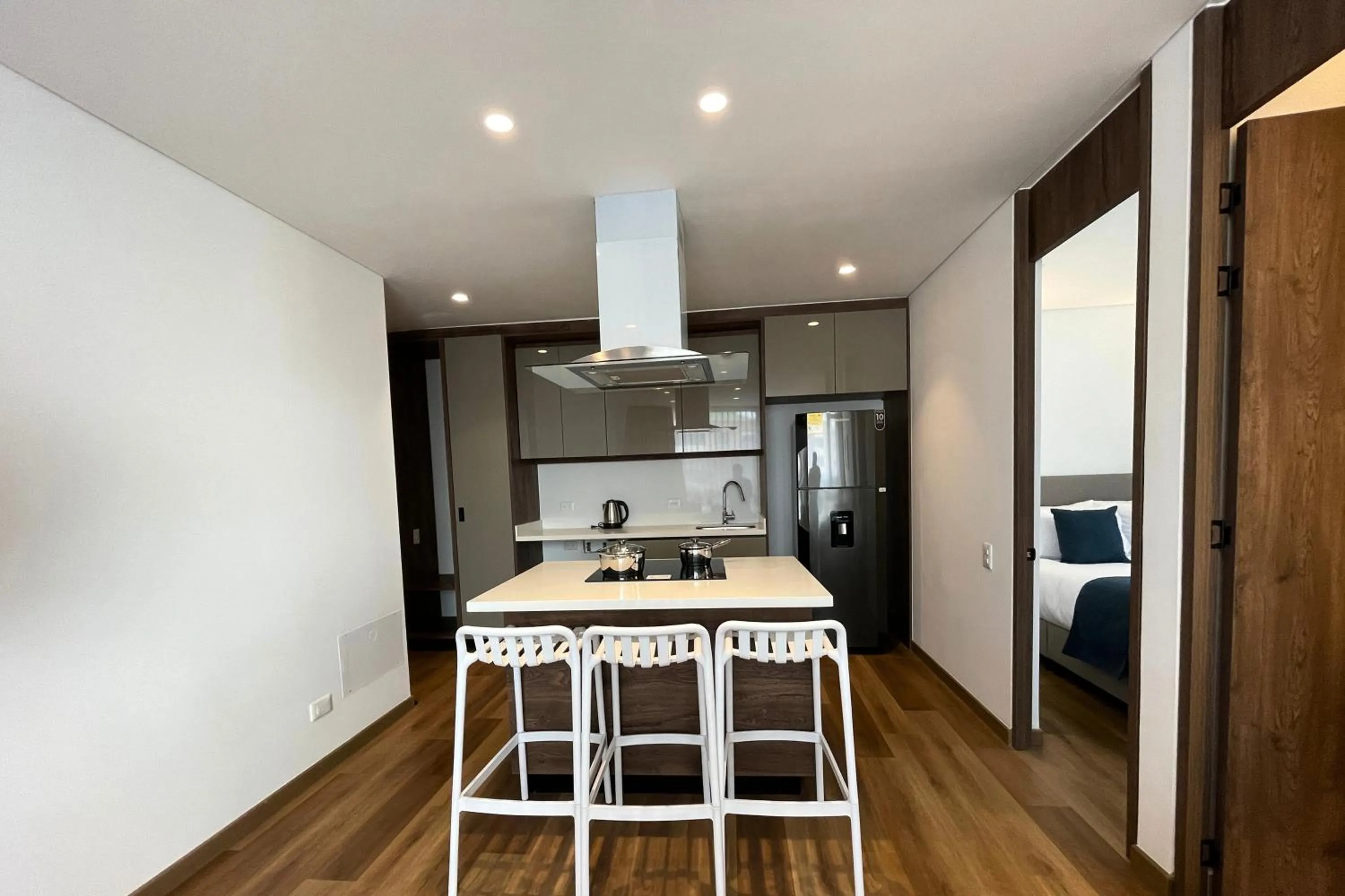 Kitchen or kitchenette in VOU Suites by Avia Suites