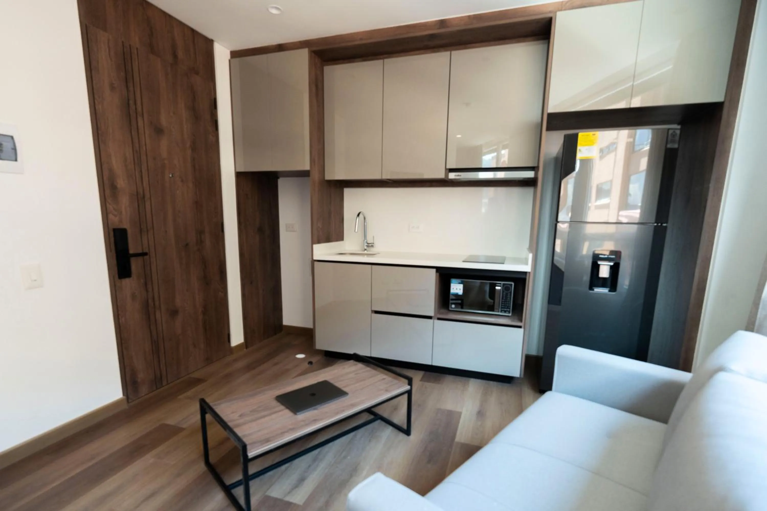 Kitchen or kitchenette in VOU Suites by Avia Suites