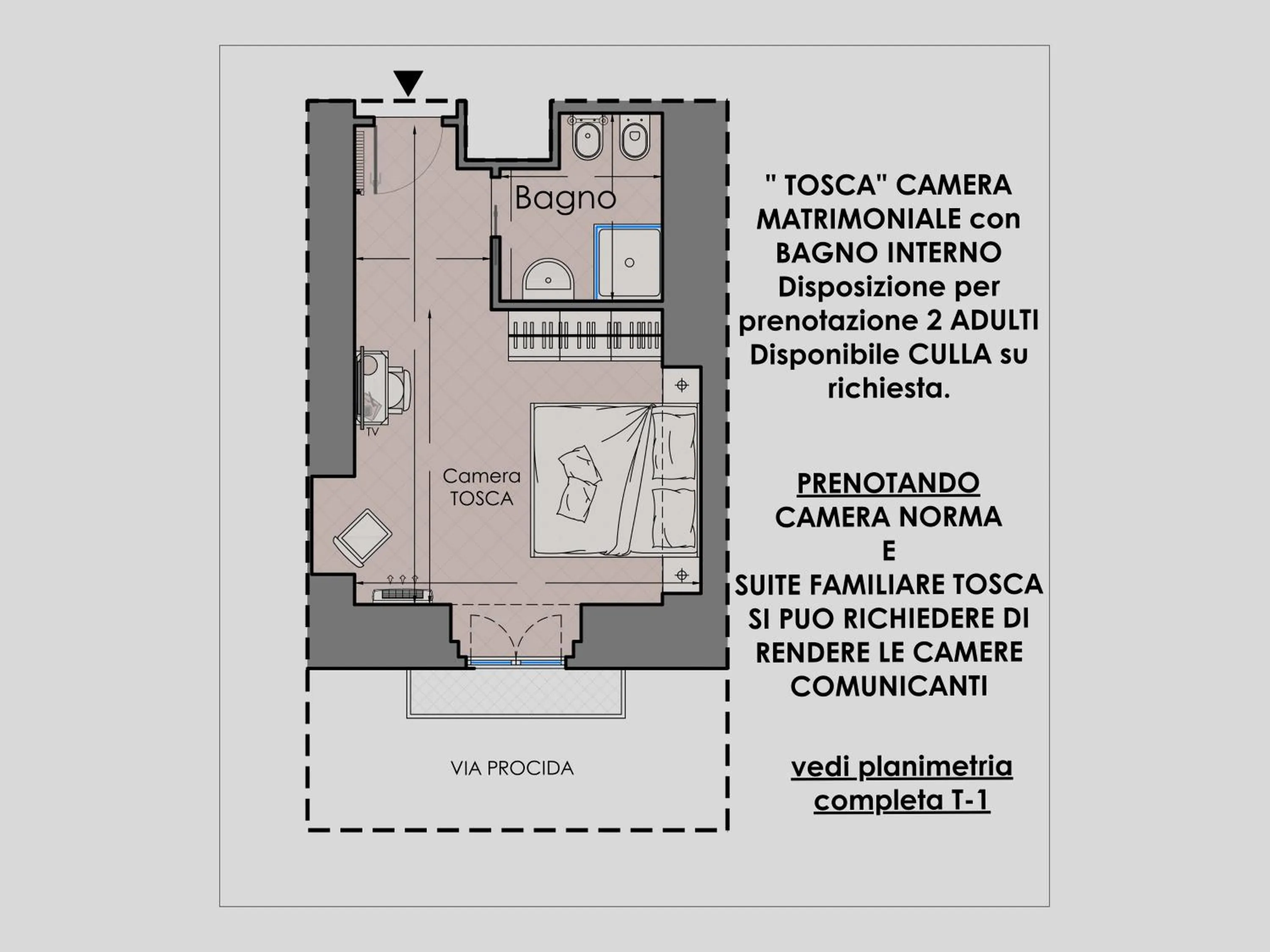 Floor plan in Palazzo Dogana Room&Suite