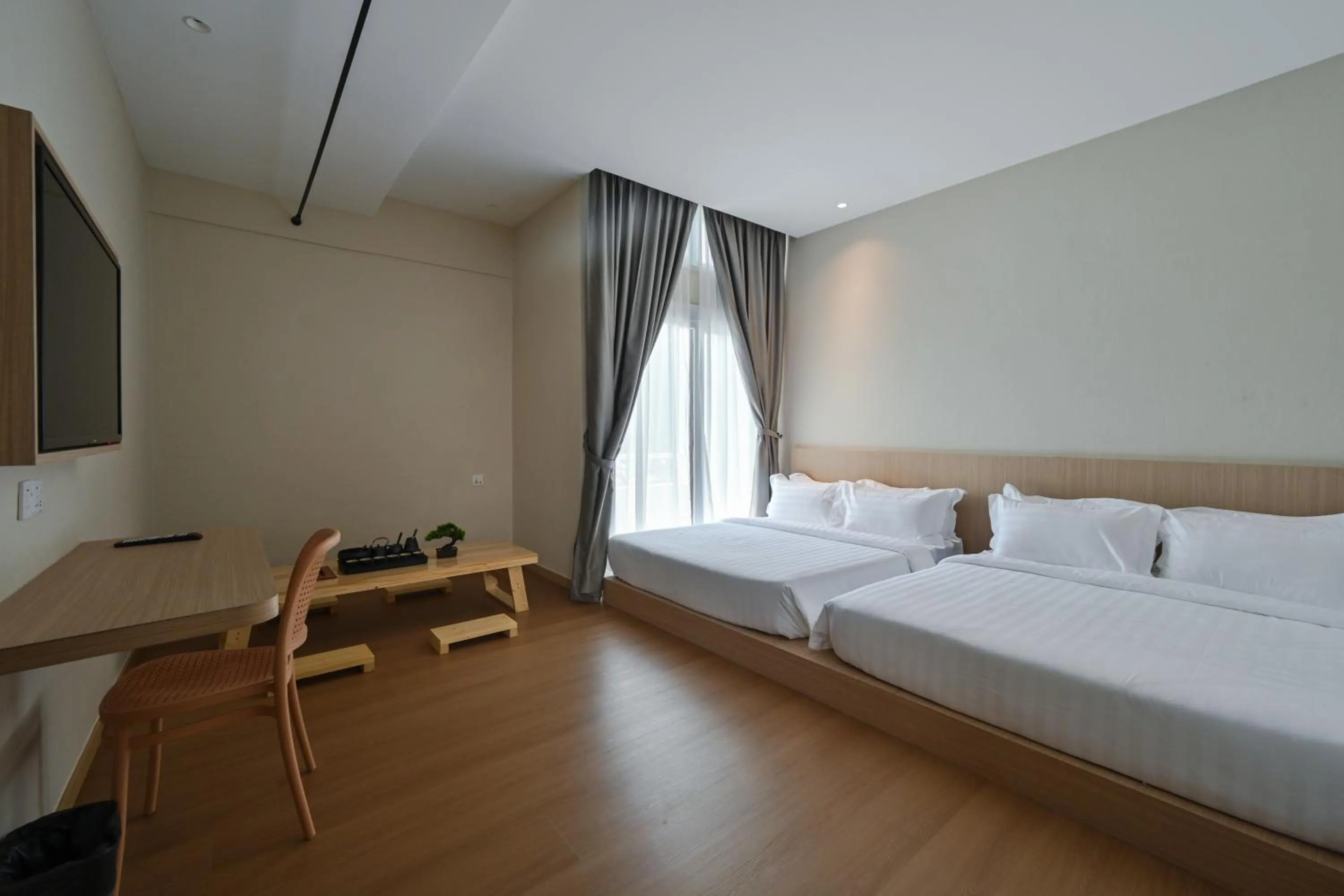 Bed in Simple Sanctuary Tanjung Tokong