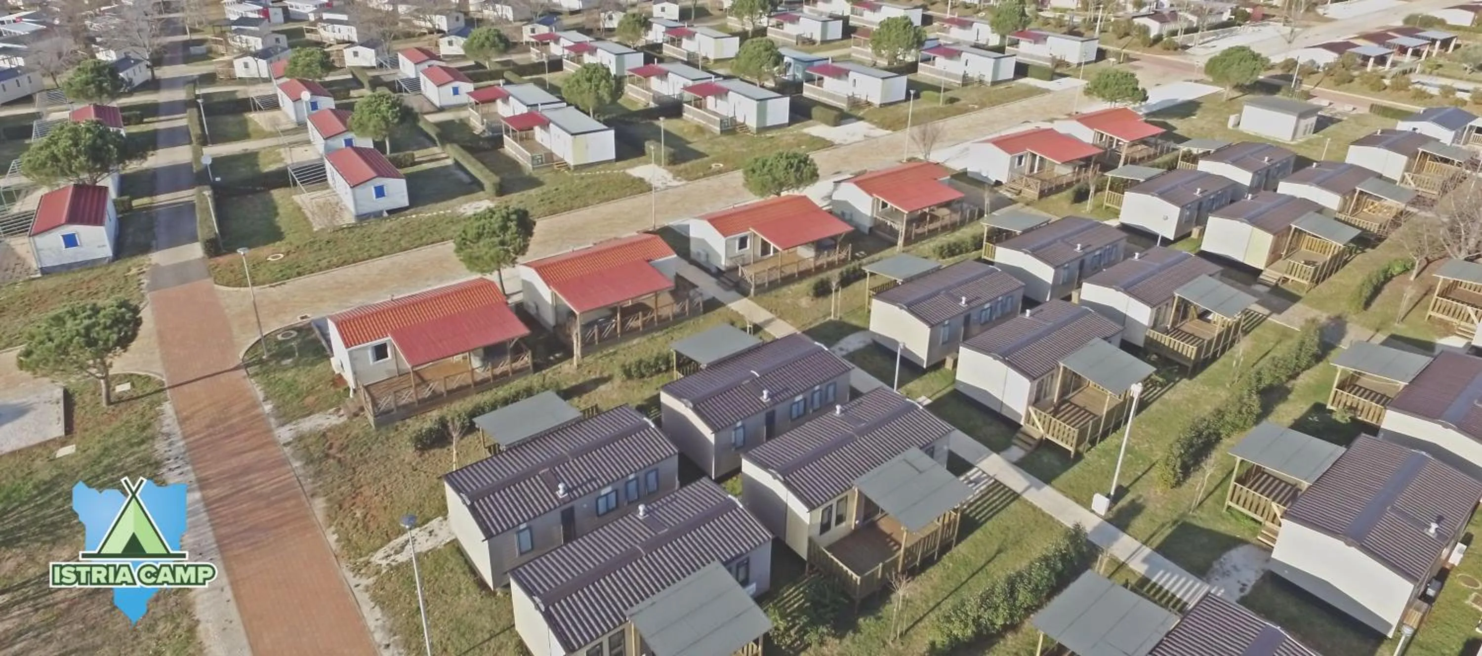 Bird's eye view in Mobile Homes Relax Park Umag