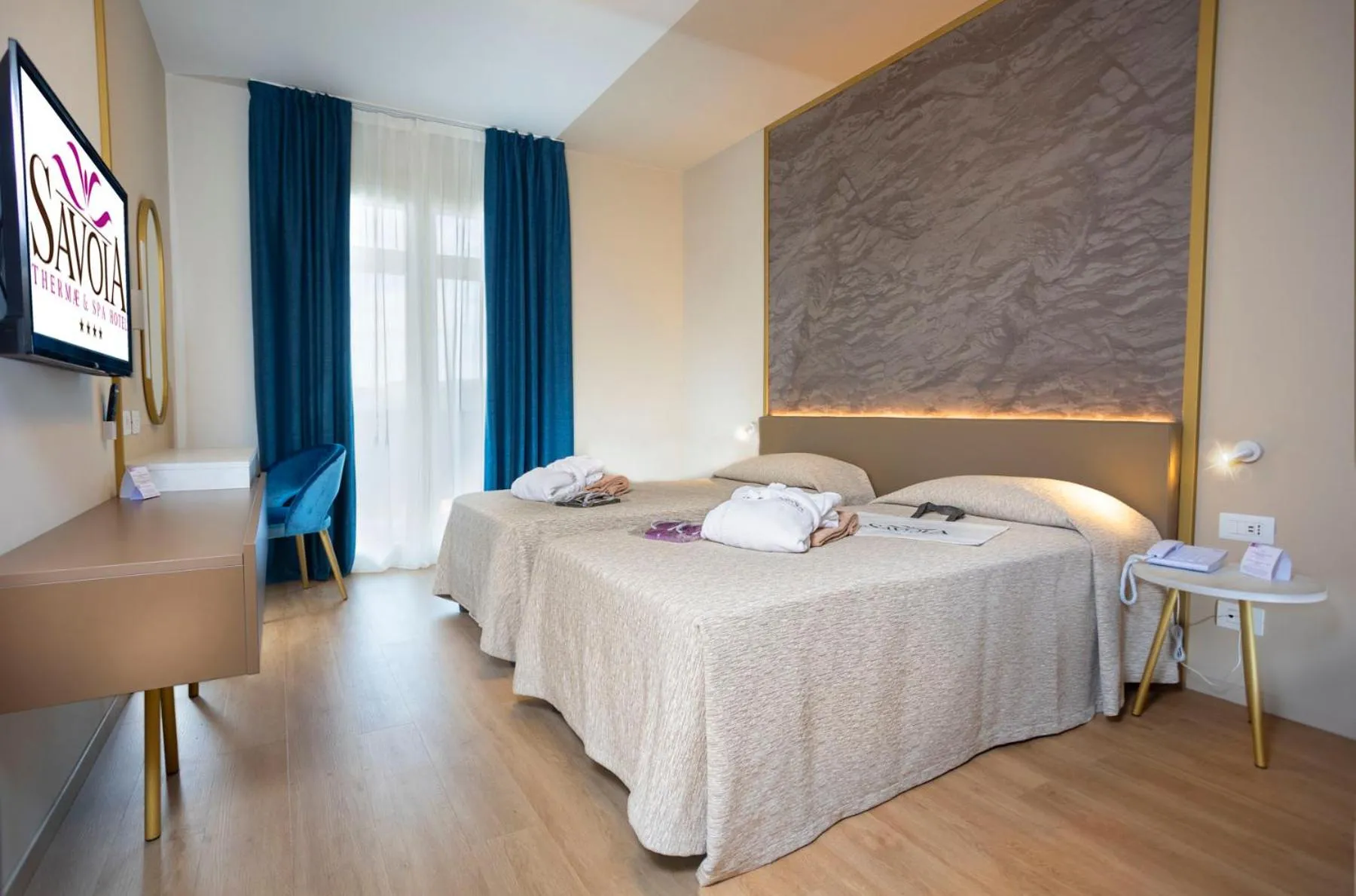 Bedroom, Bed in Hotel Savoia Thermae & SPA