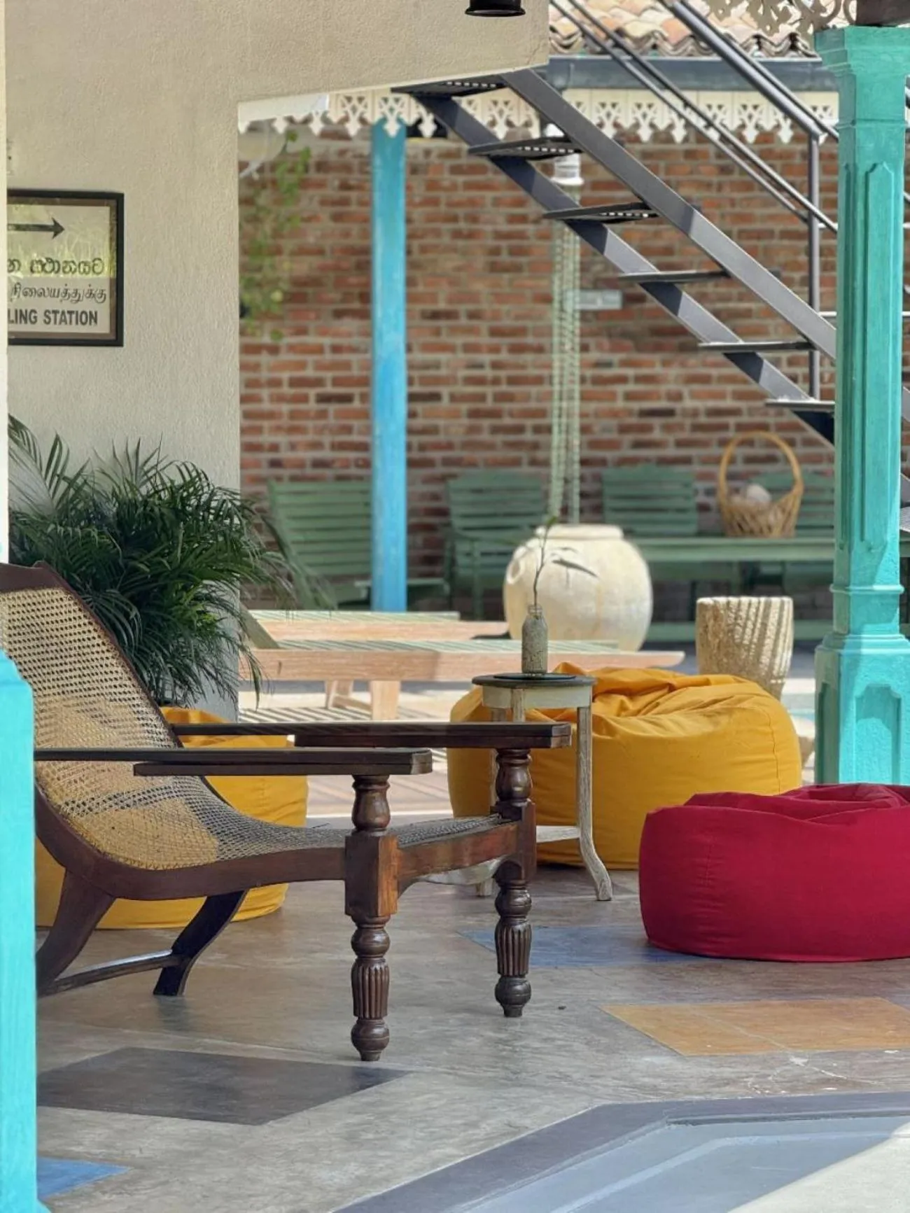 Seating area in The Vitamin Sea