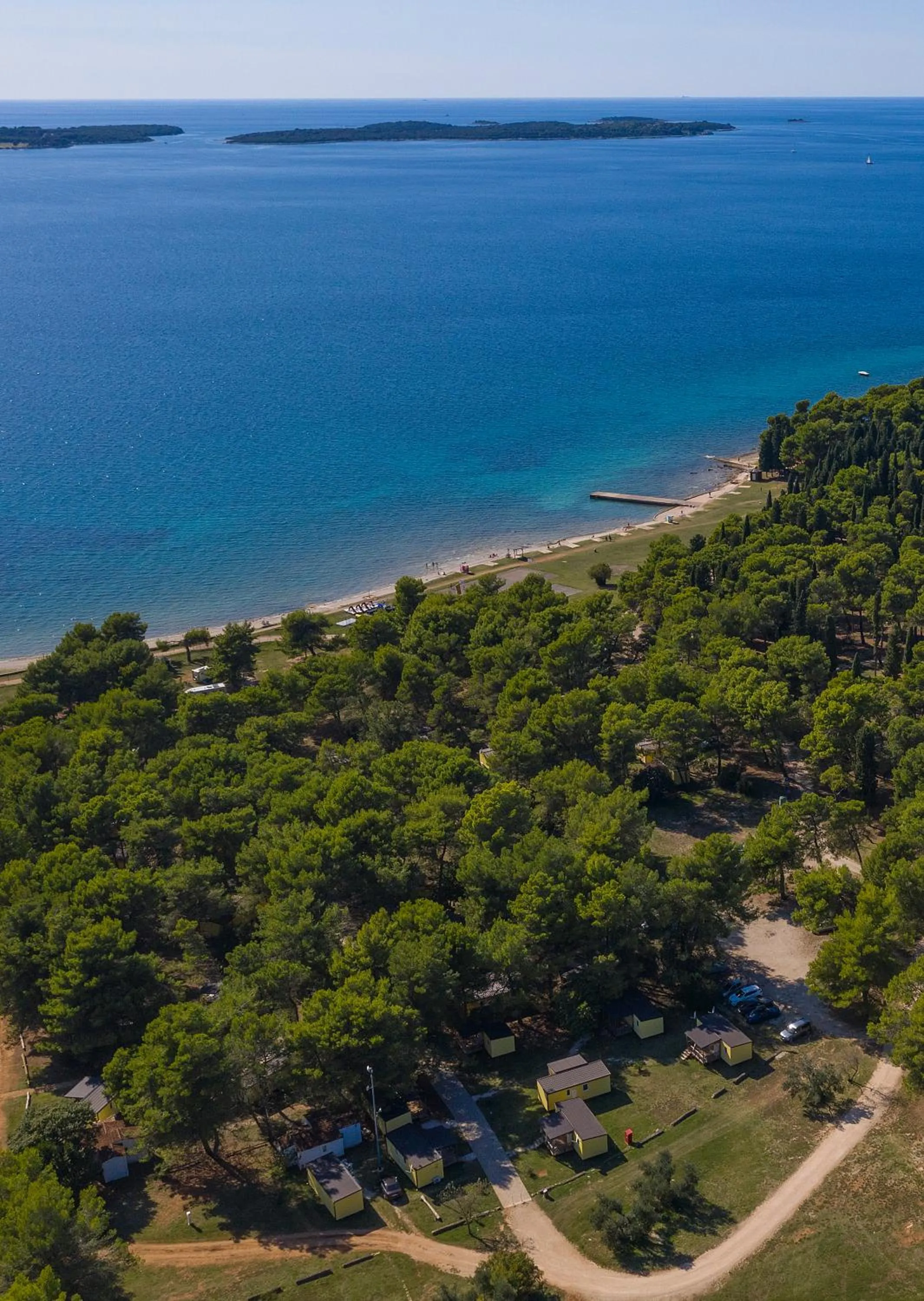 Bird's eye view in Mobile Homes Camp Pineta - Adriatic Kampovi