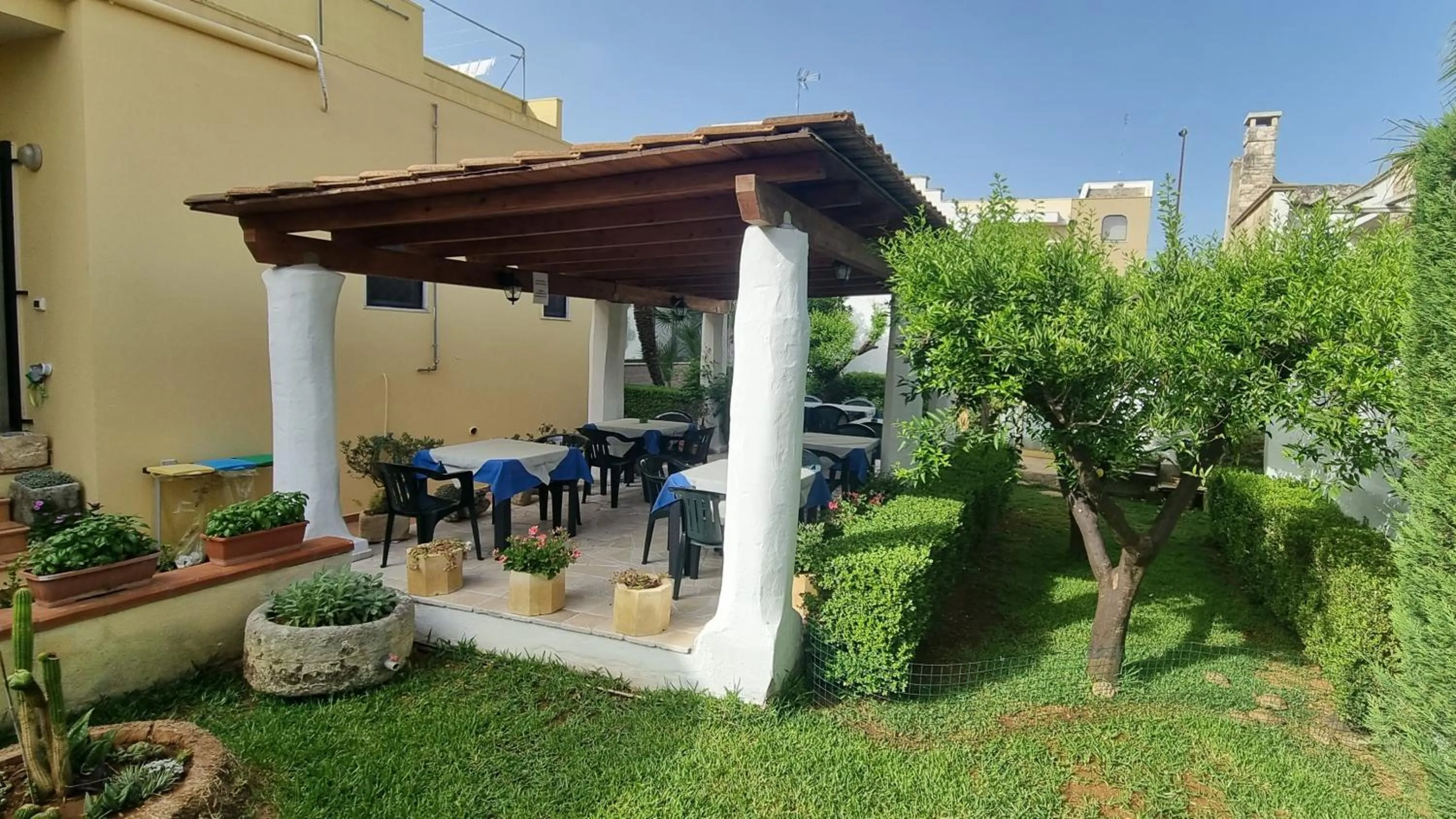 Patio in B&B La Villa