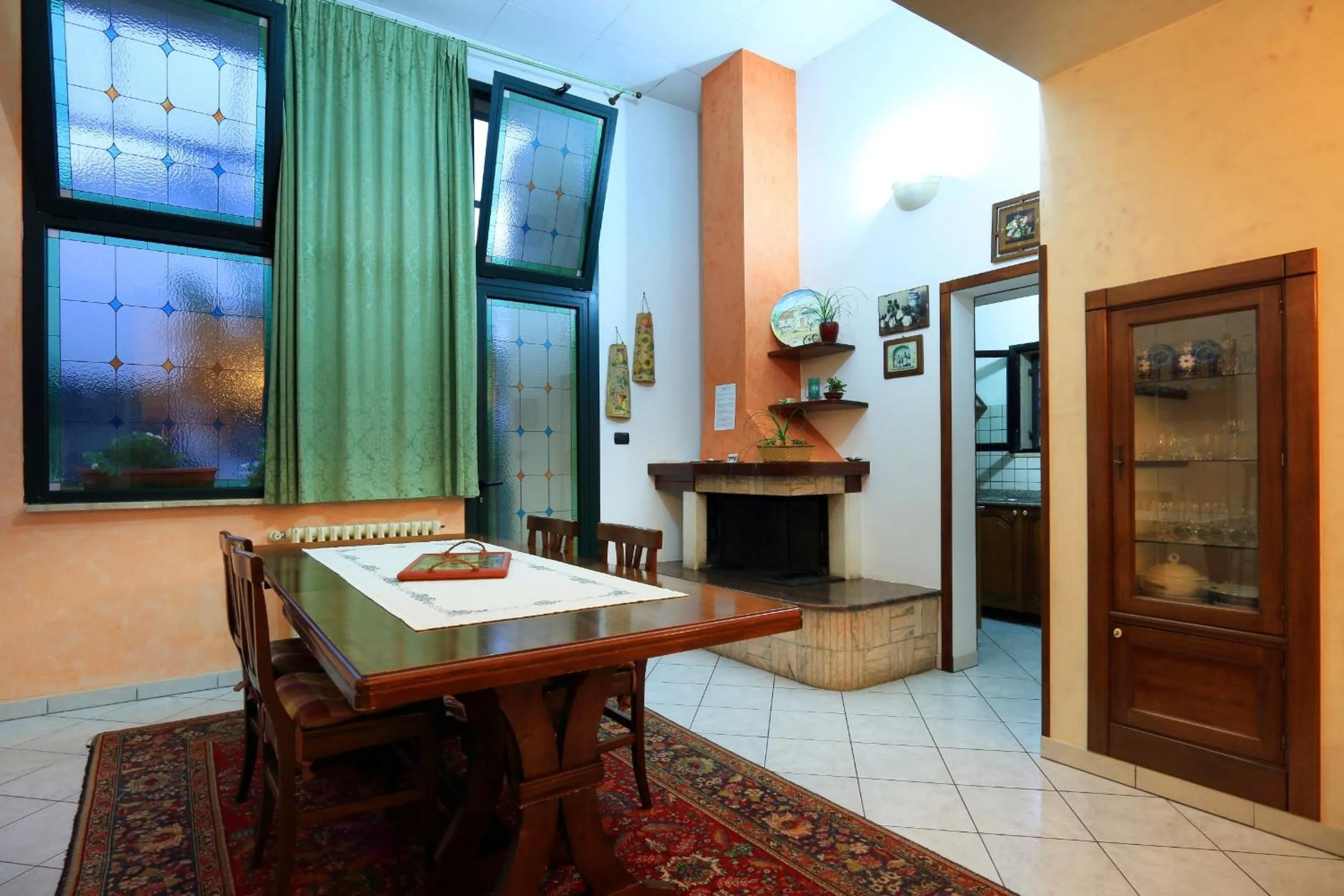 Dining area in B&B La Villa