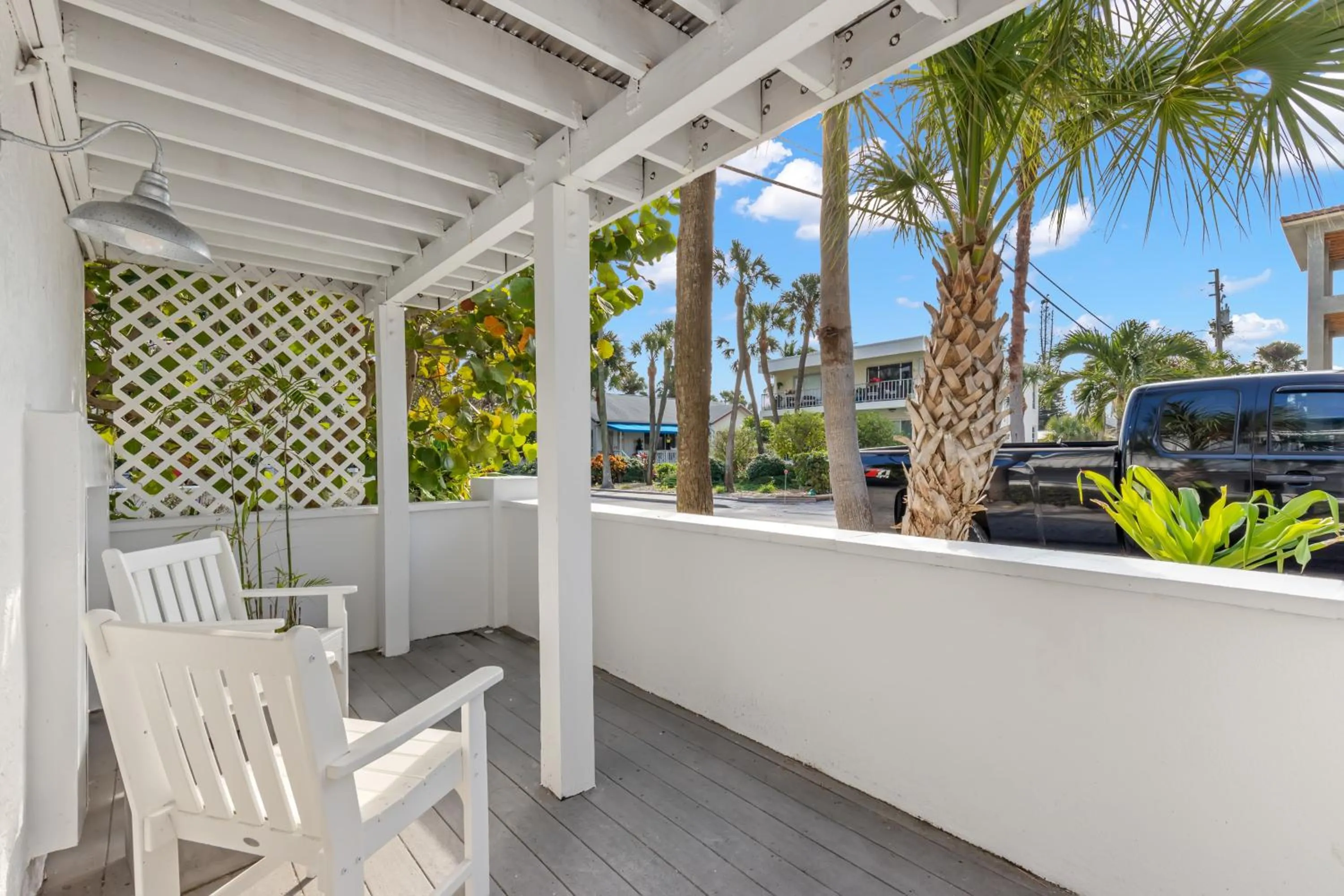 Patio in Inn on the Beach
