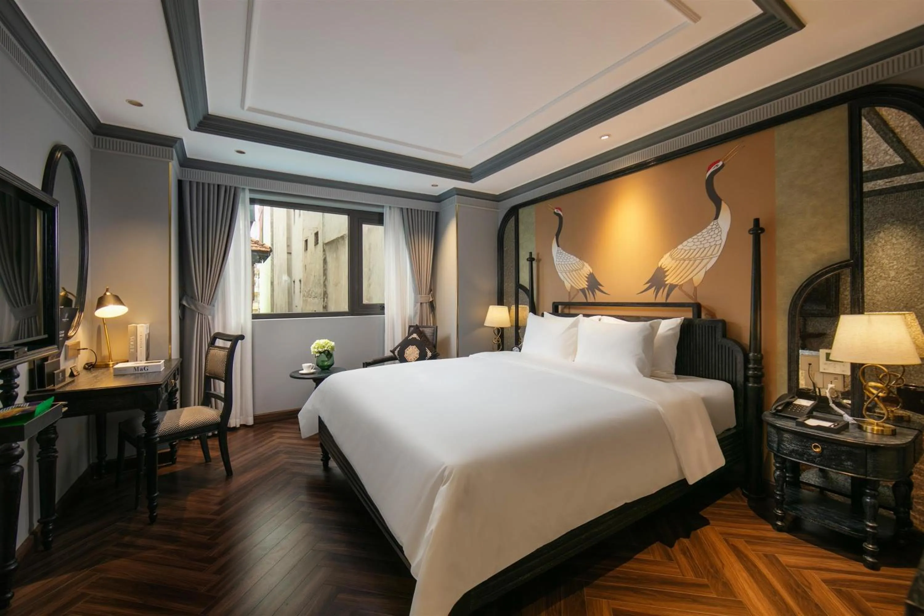 Bed in THE LEGEND HANOI Hotel