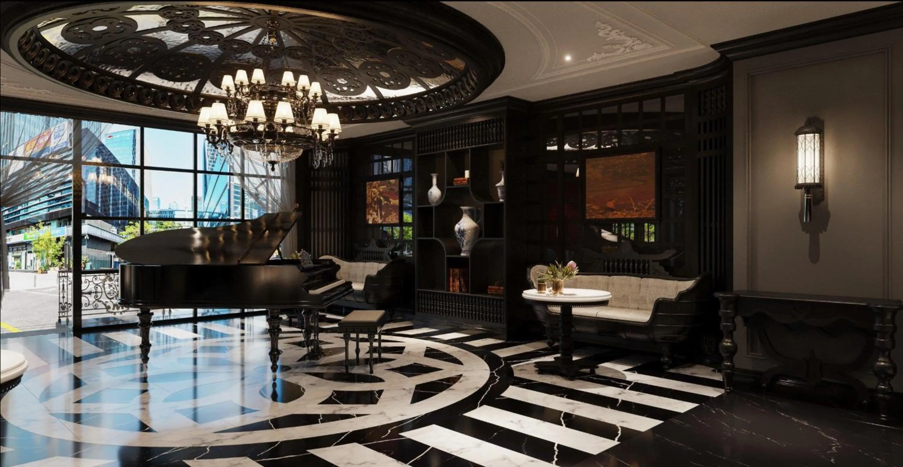 Living room in THE LEGEND HANOI Hotel