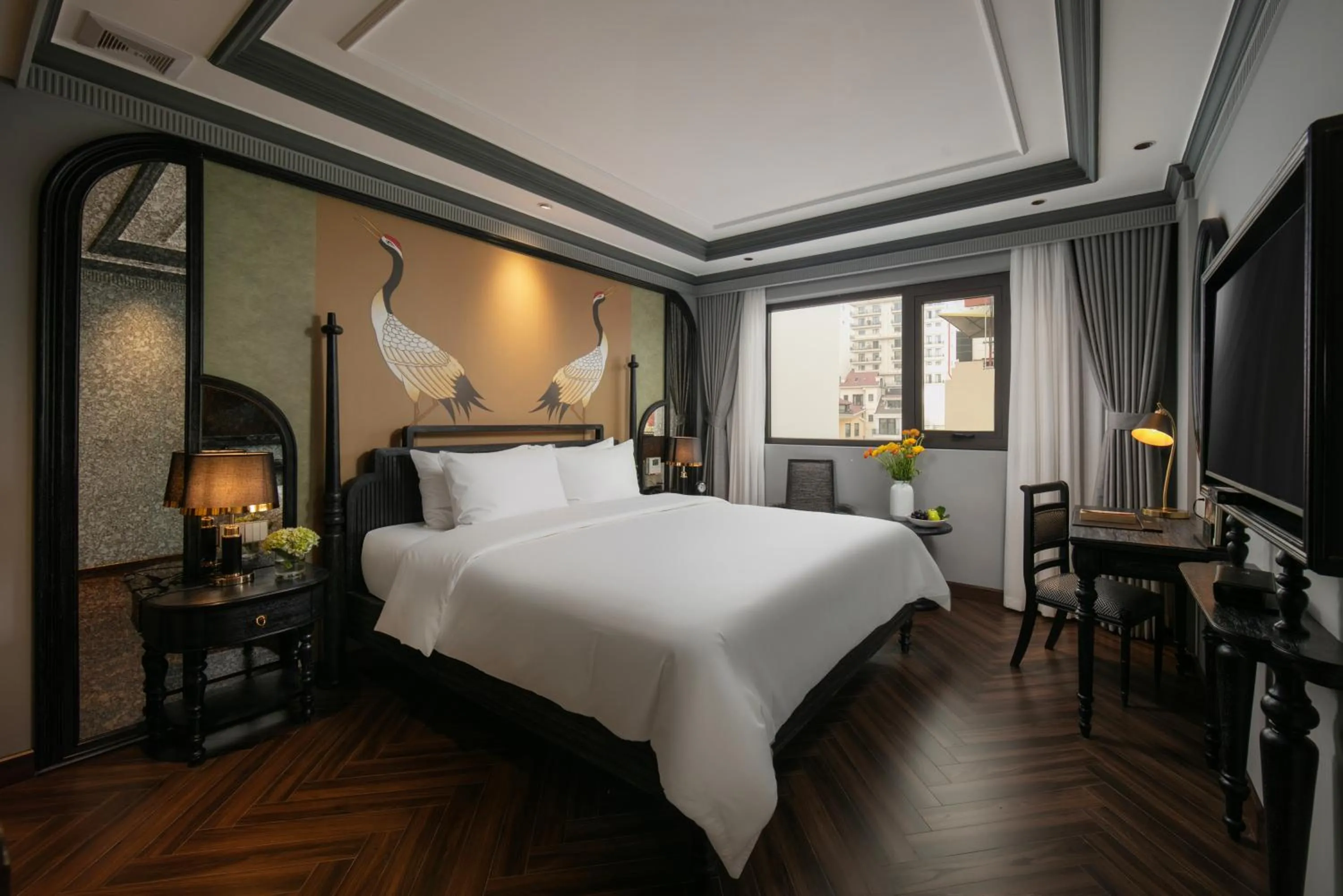 Bed in THE LEGEND HANOI Hotel