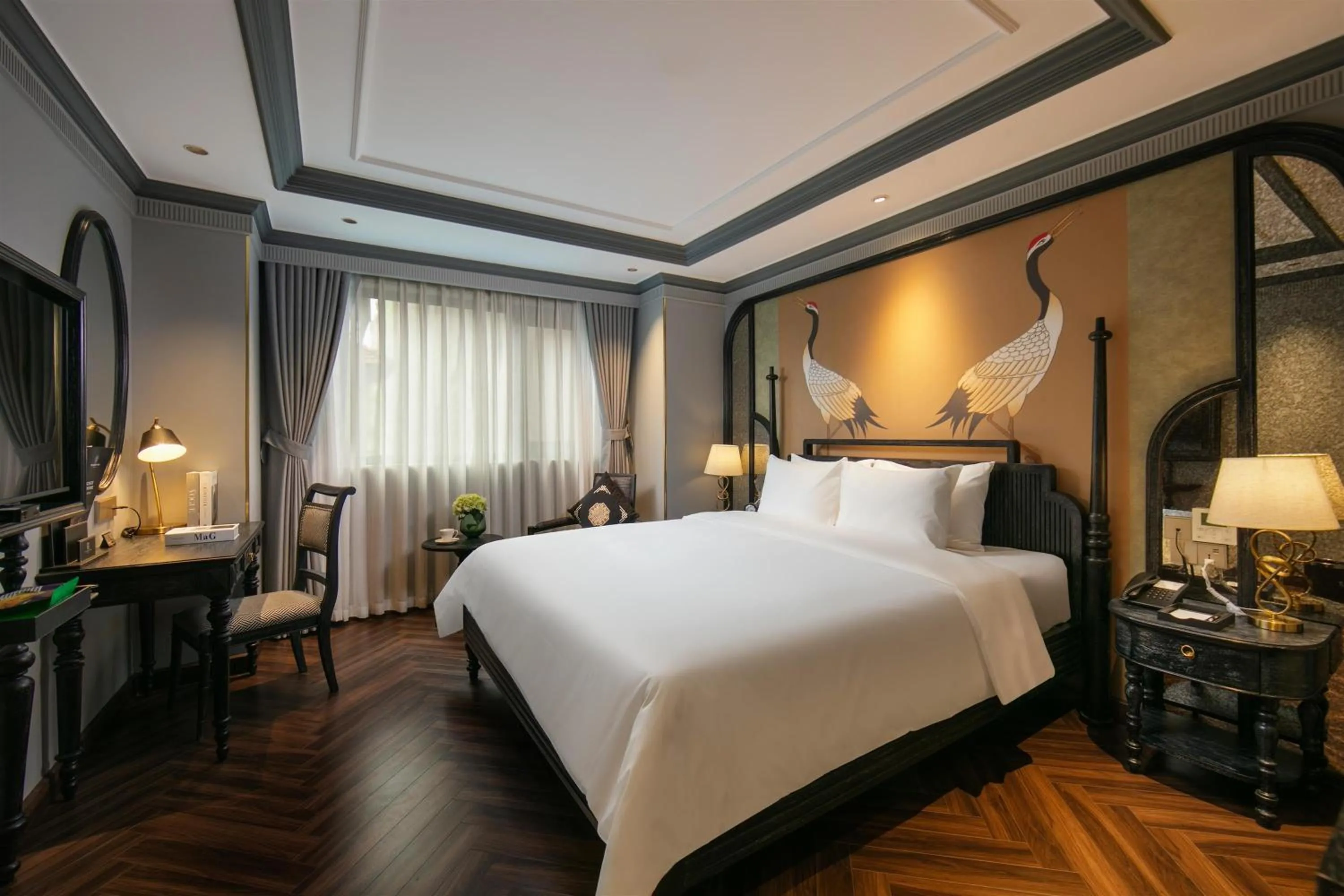 Bed in THE LEGEND HANOI Hotel