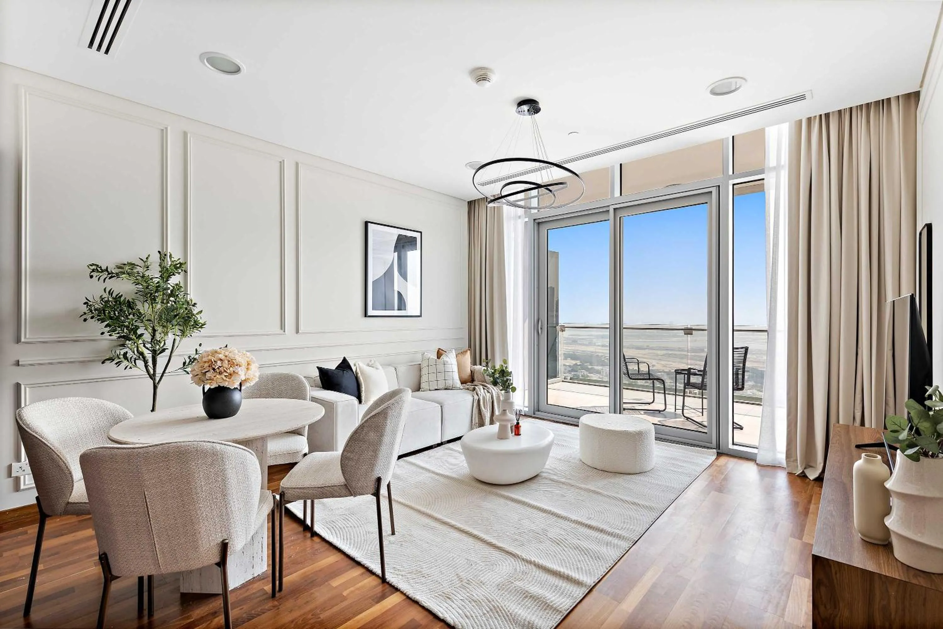 Living room in Silkhaus Burj Khalifa & Zaabeel View in Burj Daman